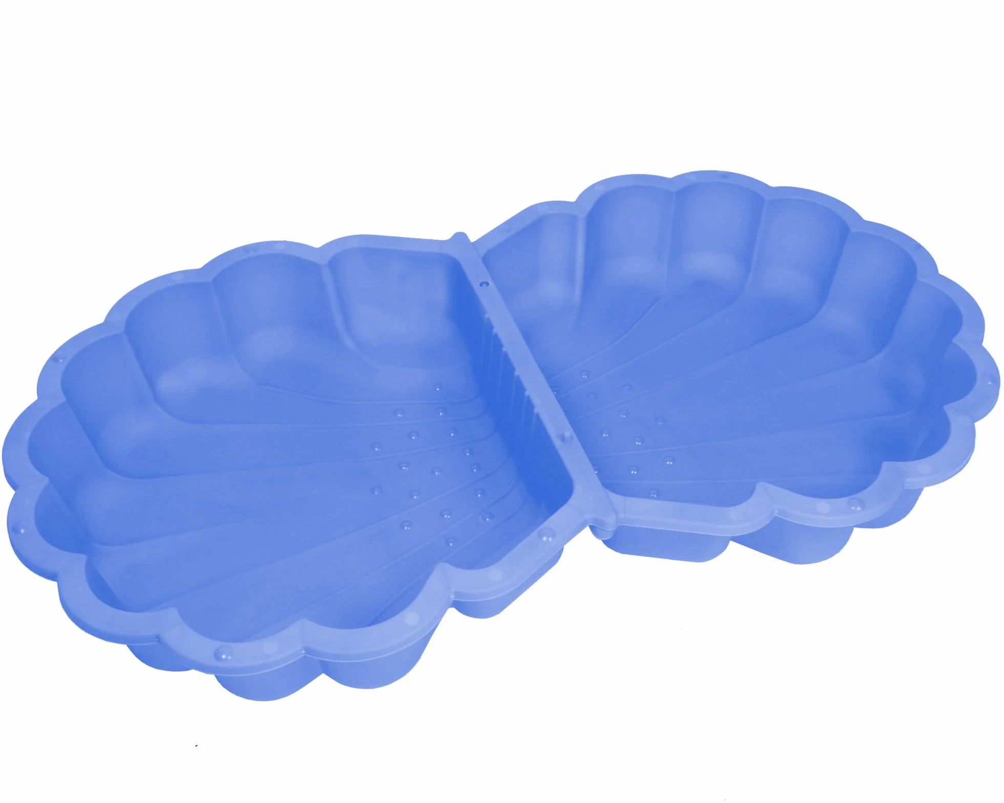 Ondis24 Piaskownica muszla wodna, 2-częściowa z tworzywa sztucznego, muszla z pokrywką (87 cm, niebieska)