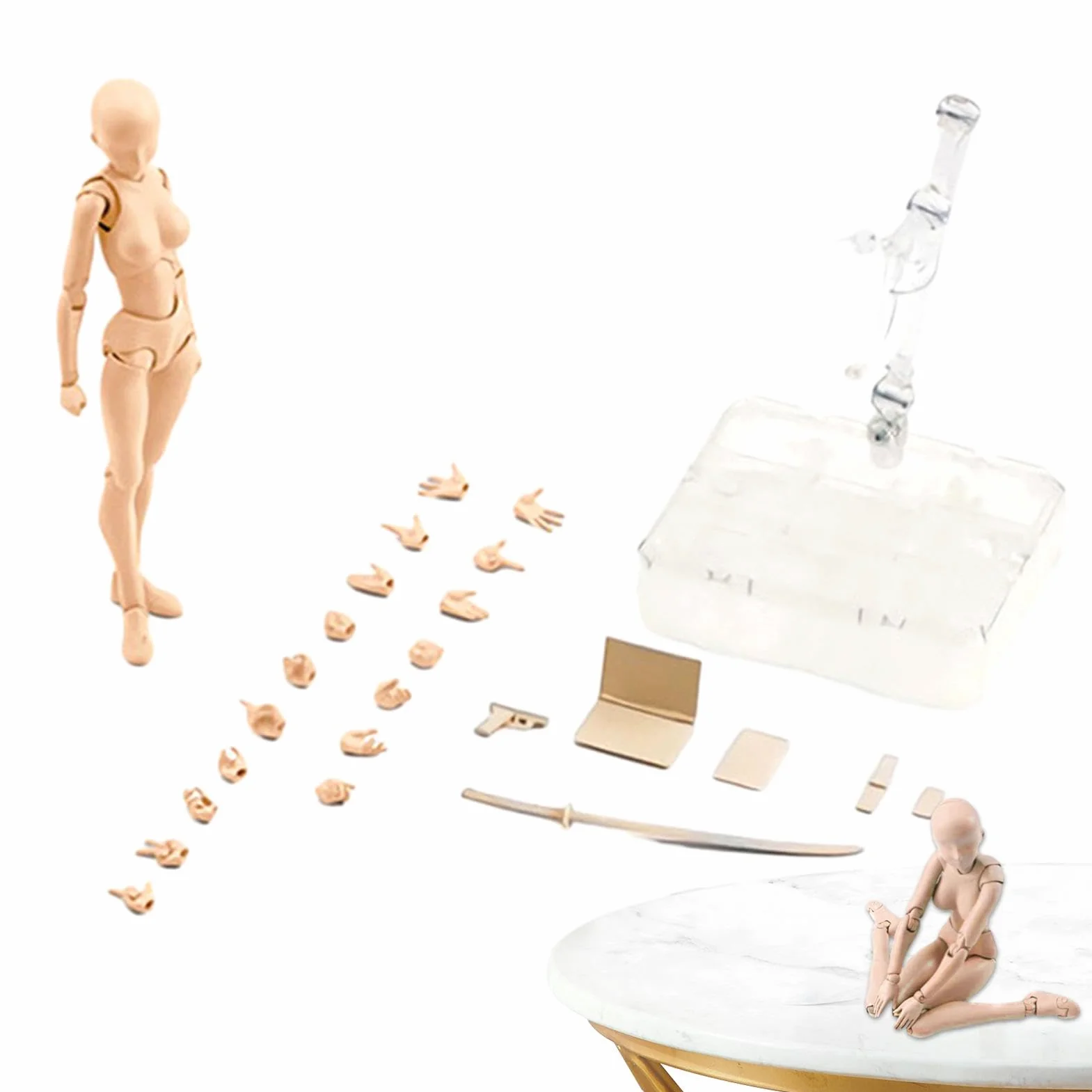 Figurki Akcji | Zestaw Body Kun DX | Zestaw Body Kun I Body Z PVC | Model Do Rysowania Figurek Akcji | Modele Figurek Do Rysowania Manekinów Dla Artystów