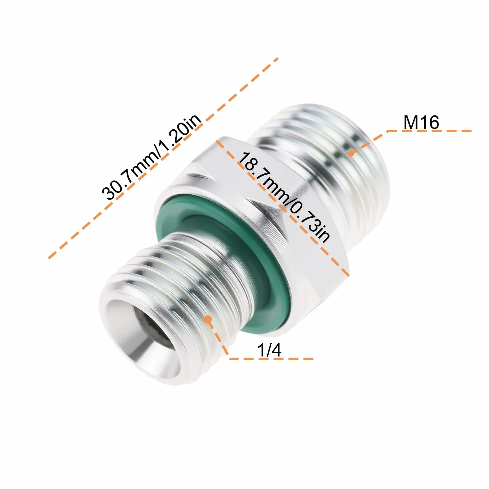 Złączki hydrauliczne M16 do 1/4 Złącze ze stali węglowej kompatybilne z minikoparką