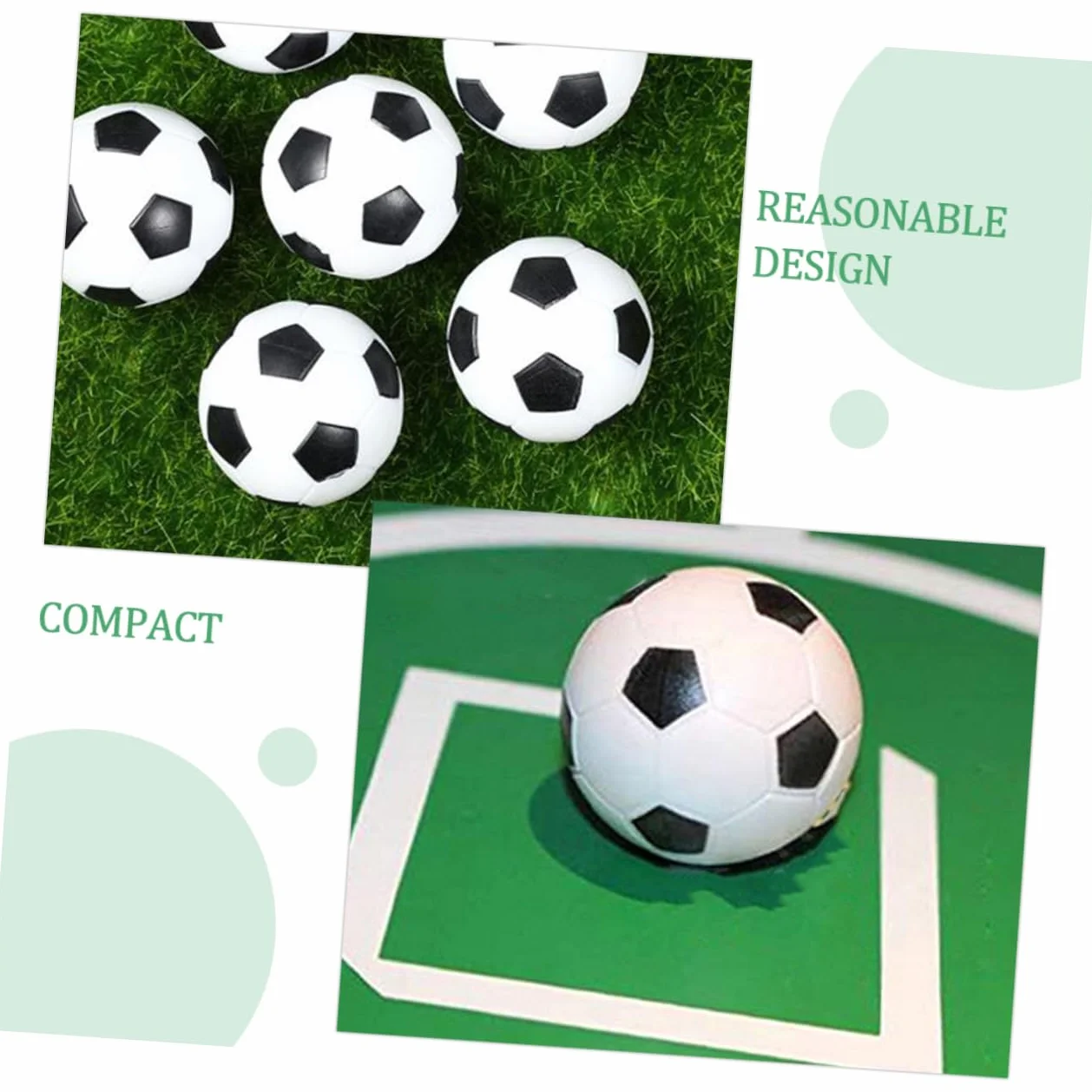 Vaguelly 24kawałki Piłek Do Gry Foosball Akcesoria Do Stołu z Trwałym Wykonaniem