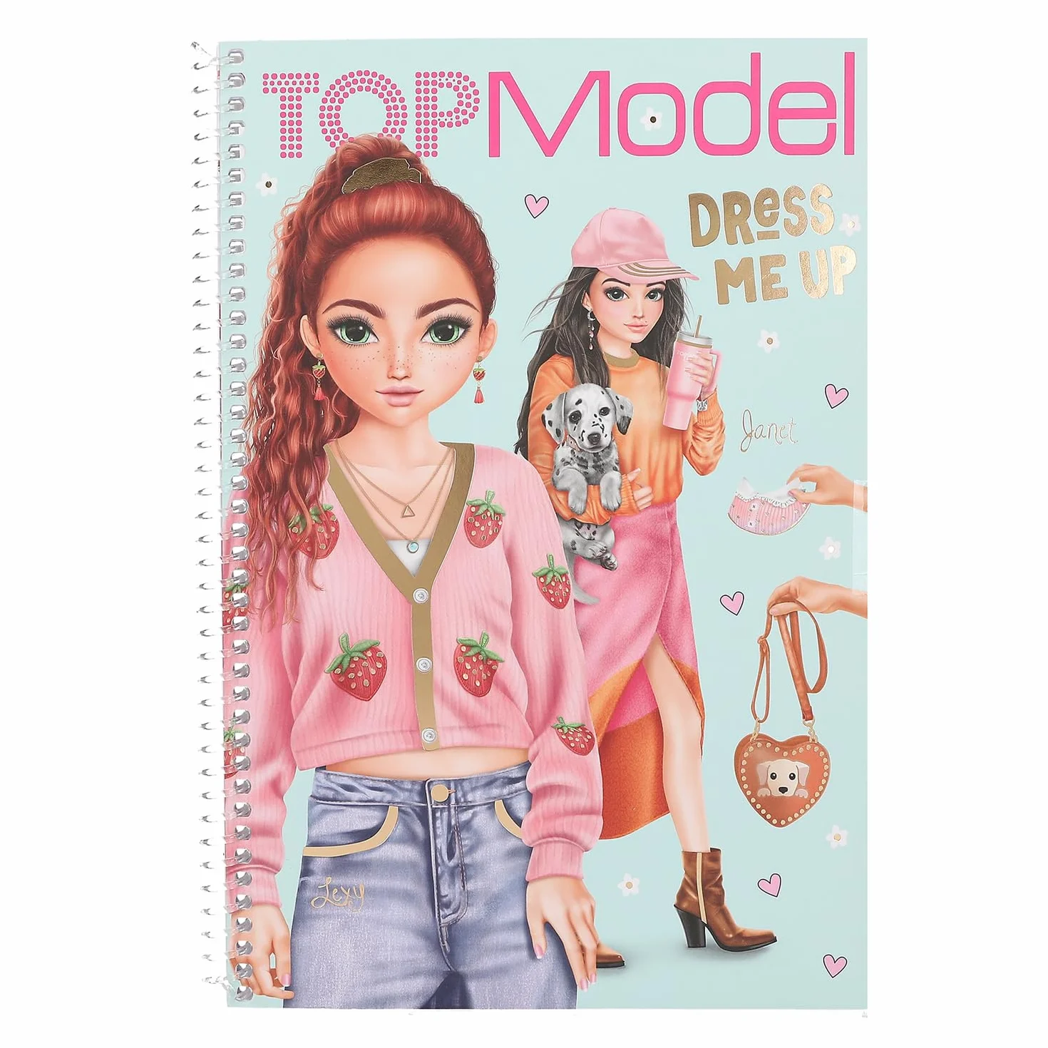 Depesche TOPModel Dress Me Up książka z naklejkami 20 stron 7 arkuszy
