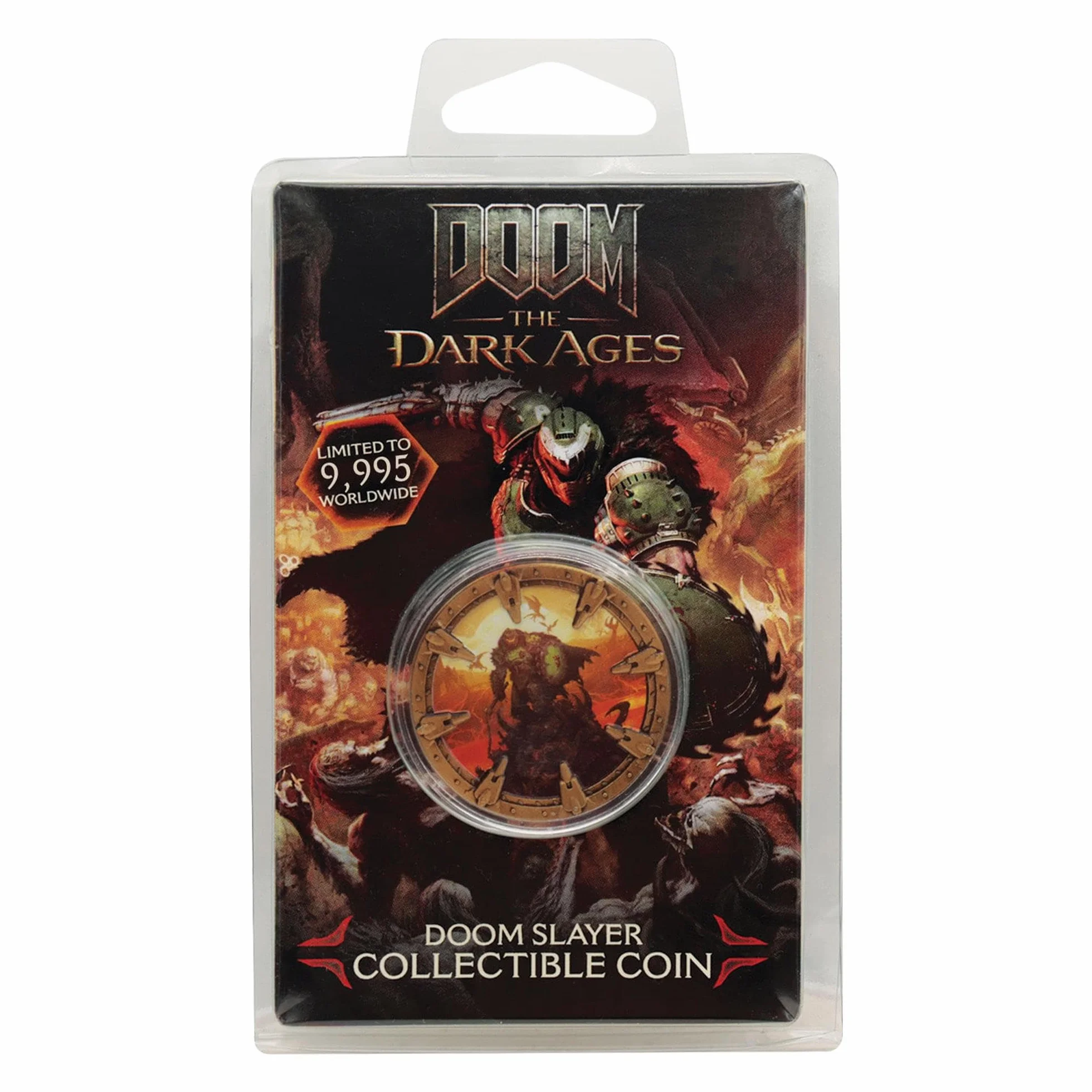 FaNaTtik DOOM: The Dark Ages Slayer moneta kolekcjonerska – edycja limitowana, oficjalnie licencjonowana, prezent premium dla graczy dla kolekcjonerów i fanów