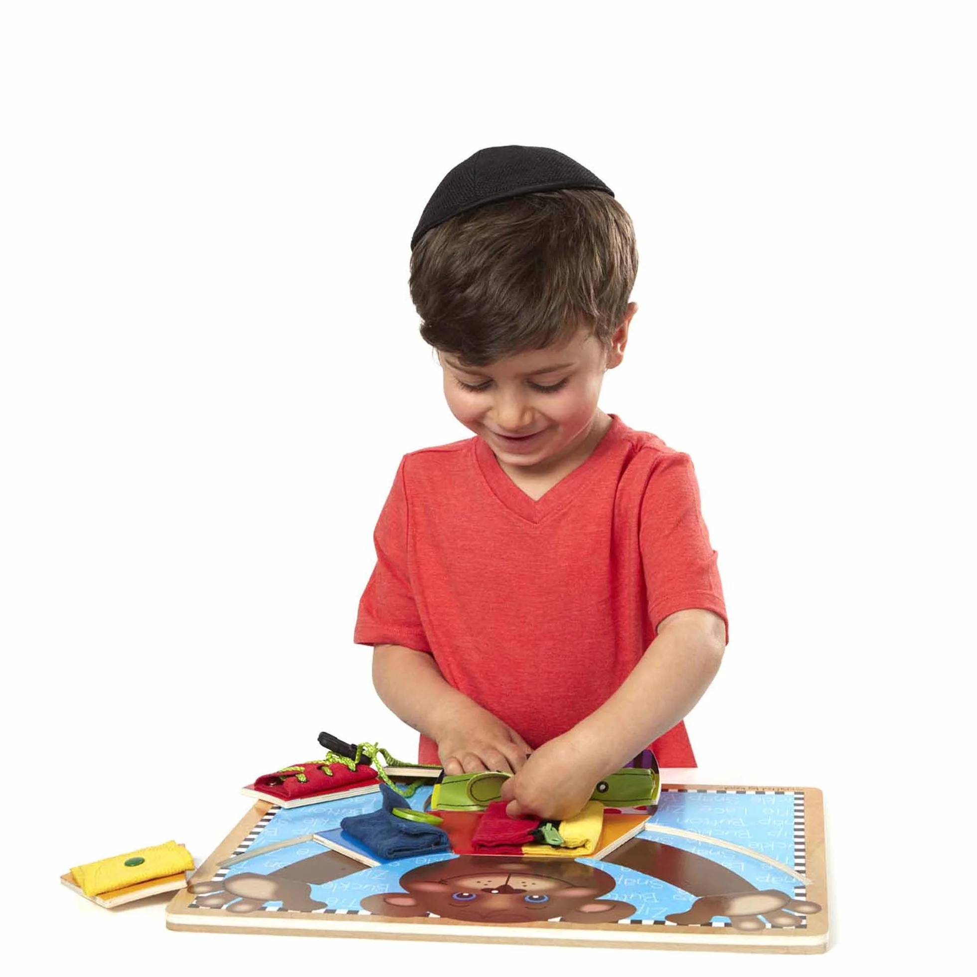 Melissa & Doug Plansza do ćwiczenia podstawowych umiejętności, zabawka rozwojowa, motoryka, rozwiązywanie problemów, od 3 lat, prezent dla chłopca lub dziewczynki