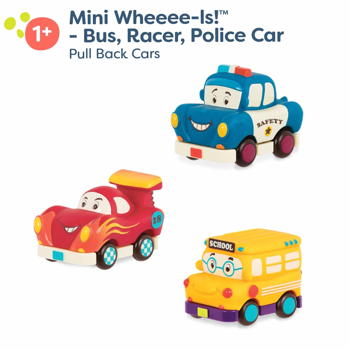 BTOYS Push Auto Bus, wielokolorowy