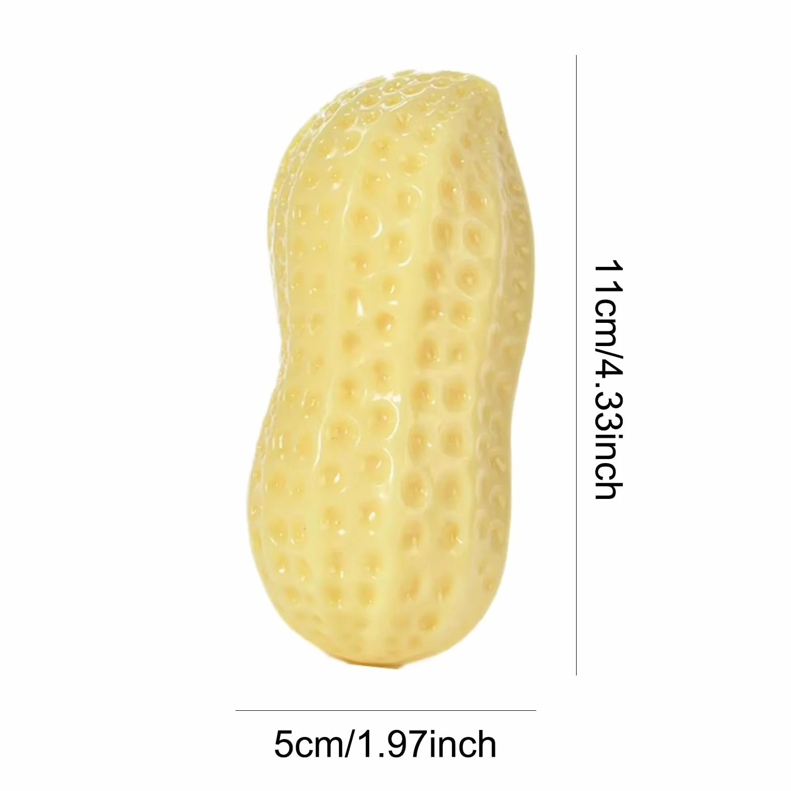 Peanut Squishy - Wolno rosnąca piłka antystresowa z TPR, dekoracja biur, szkoł, relaks, prezent