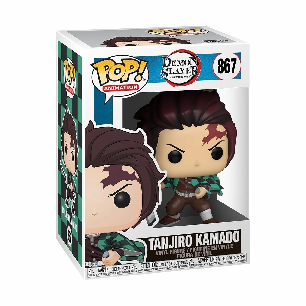 Funko POP! Animation: Demon Slayer - Tanjiro Kamado - Winylowa figurka kolekcjonerska - Pomysł na prezent - Oficjalny towar - Zabawki dla dzieci i dorosłych - Fani anime