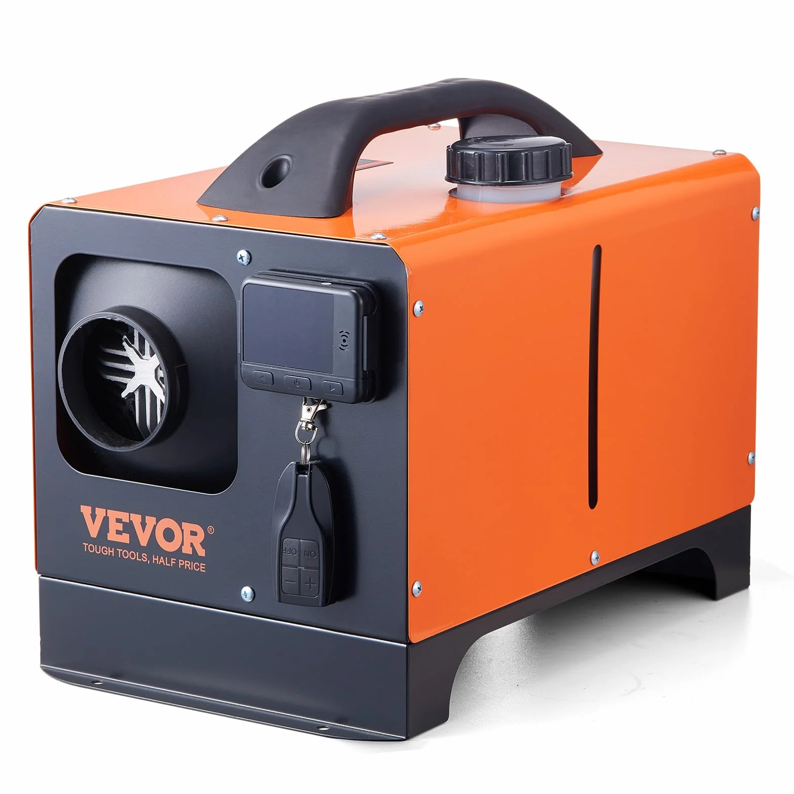 VEVOR Podgrzewacz powietrza Diesel All-in-One do samochodów ciężarowych RV 12V 5KW regulowana temperatura 8℃-36℃ Pilot zdalnego sterowania, podgrzewacz parkingowy Zużycie paliwa 0,16-0,52 l/h BTU