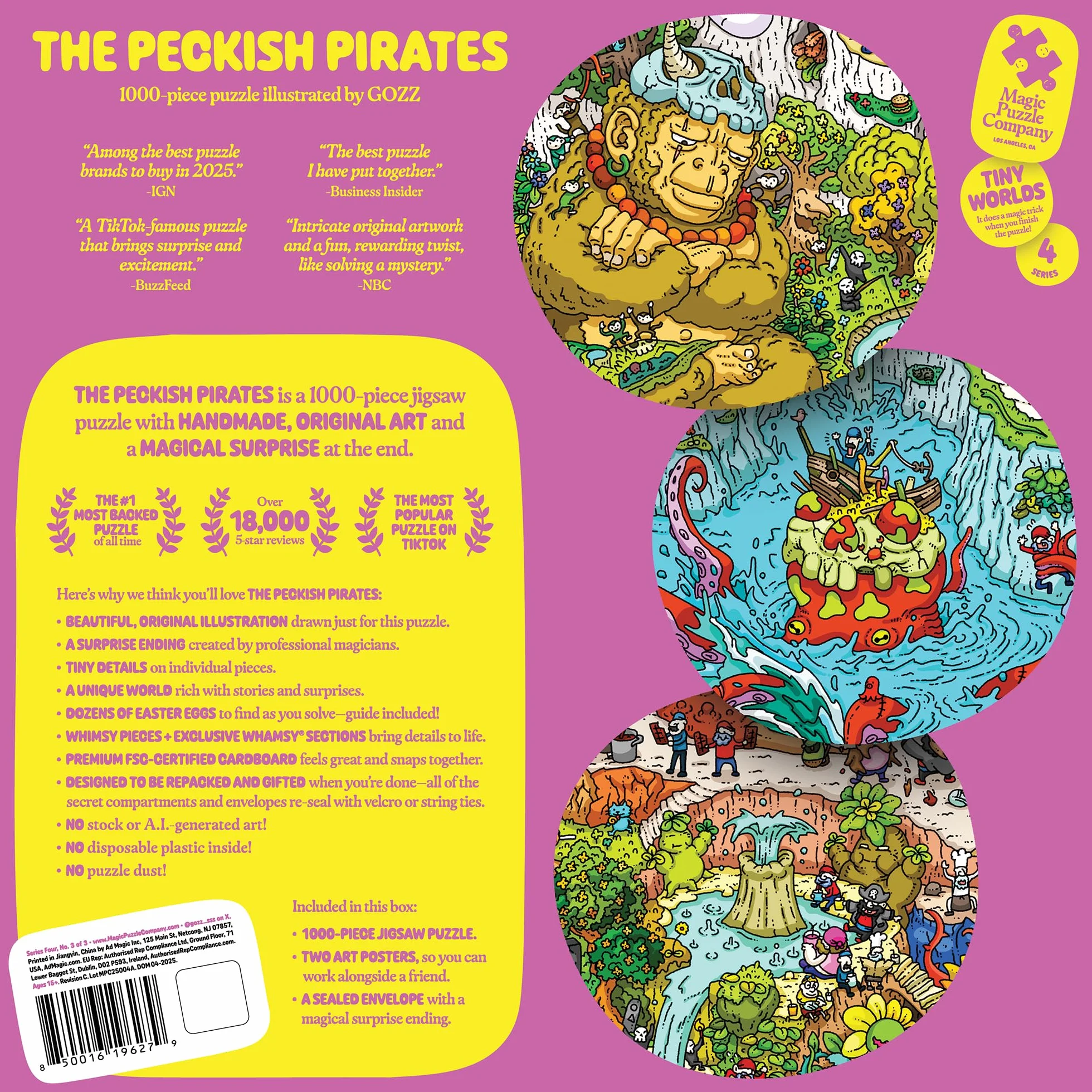 Die Peckish Pirates • 1000 elementów Puzzle aus Der Magic Puzzle Company • Seria Czwarta