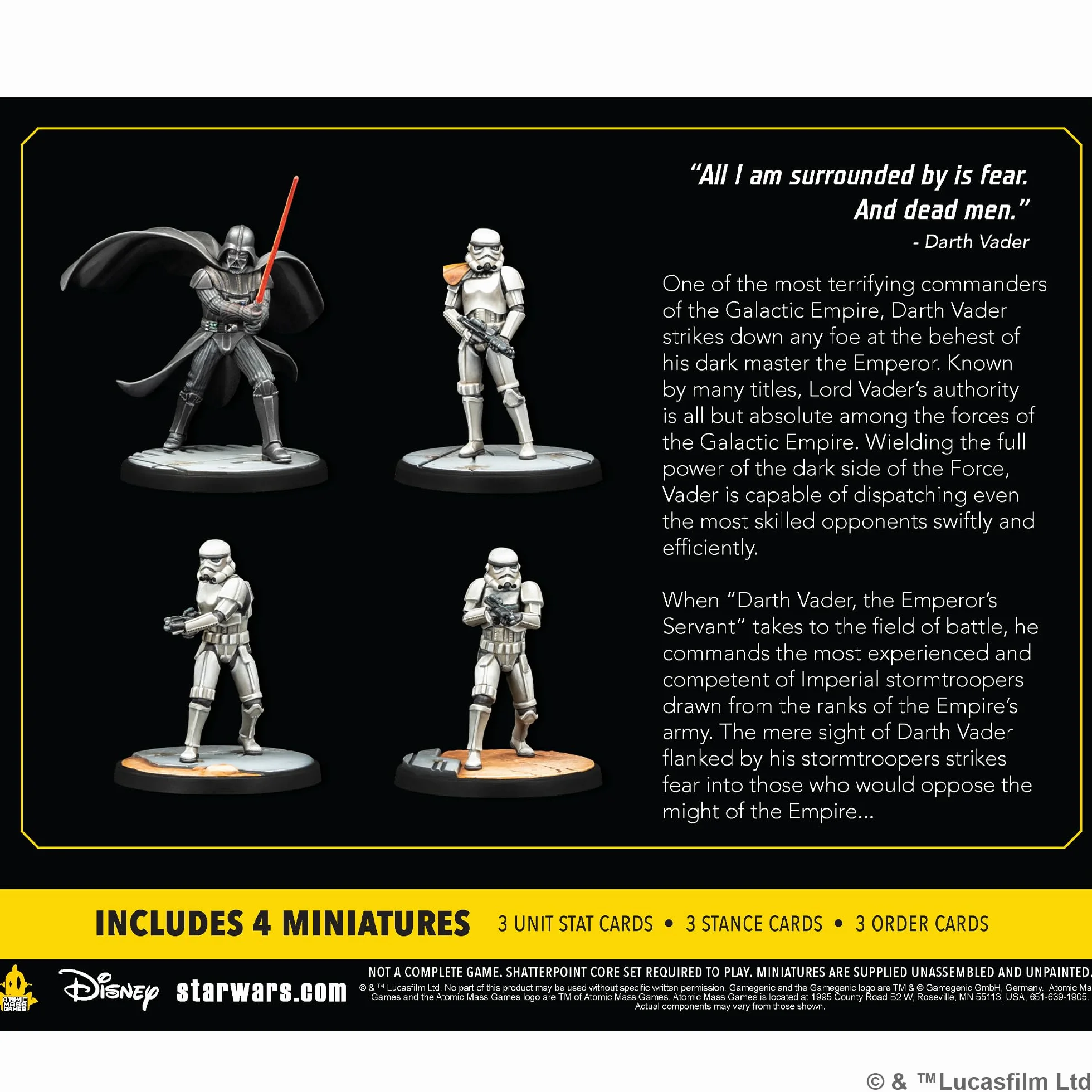 Atomic Mass Games Star Wars Shatterpoint Fear and Dead Men Squad Pack – miniatury stołowe, gra strategiczna dla dzieci i dorosłych, dla dzieci w wieku od 14 lat, 2 graczy, 90 minut gry, wyprodukowano