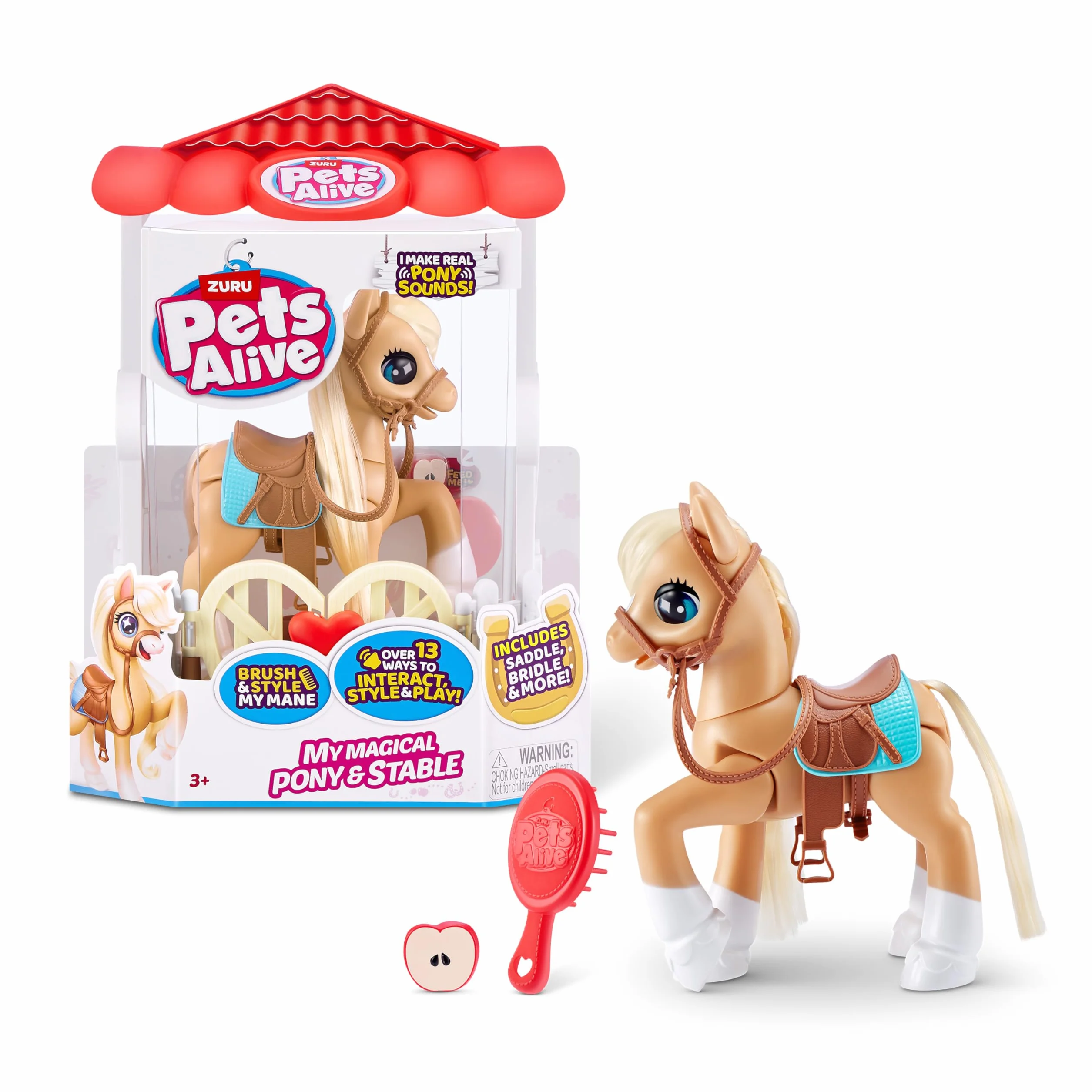 Pets Alive My Magical Pony i stabilny interaktywny robot zabawkowy zasilany baterią od ZURU