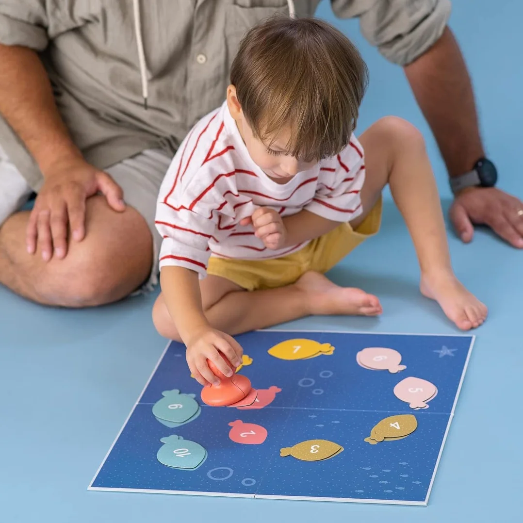 Taf Toys My First Magnetic Fishing Game. Double-Sided Fish Board Game. 6 in 1 Educational Toy for Toddlers. Catch, Count, Sort Fun. Gift Suitable for Boys & Girls 1 Year Old +