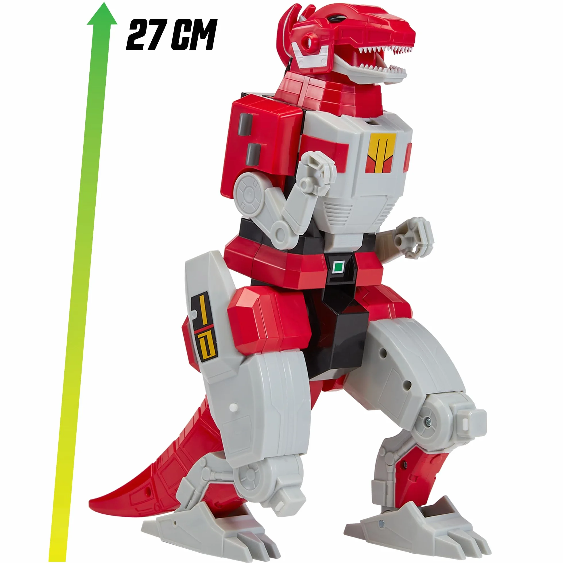 Power Rangers - Kolekcja Megazord, kombinowane Zords przegubowe, figurka, 20 cm, model Tyrannosaurus Rex Dinozord, dla dzieci od 4 lat, PWG001