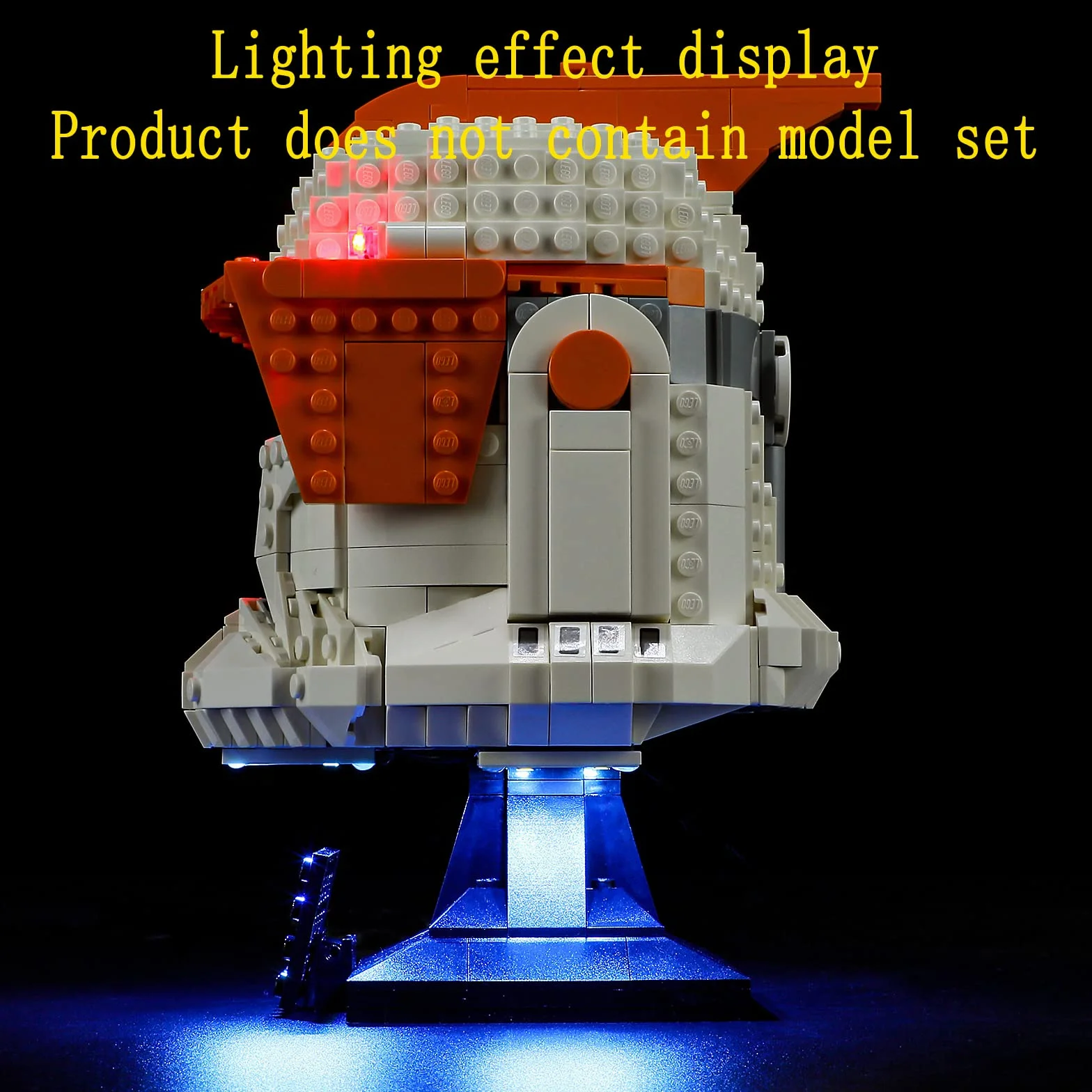 GEAMENT Oświetlenie LED Kompatybilne z LEGO Hełm dowódcy klonów Cody’ego™ 75350 Model do Składania Klocków (Zestaw Modeli Niezawarty)