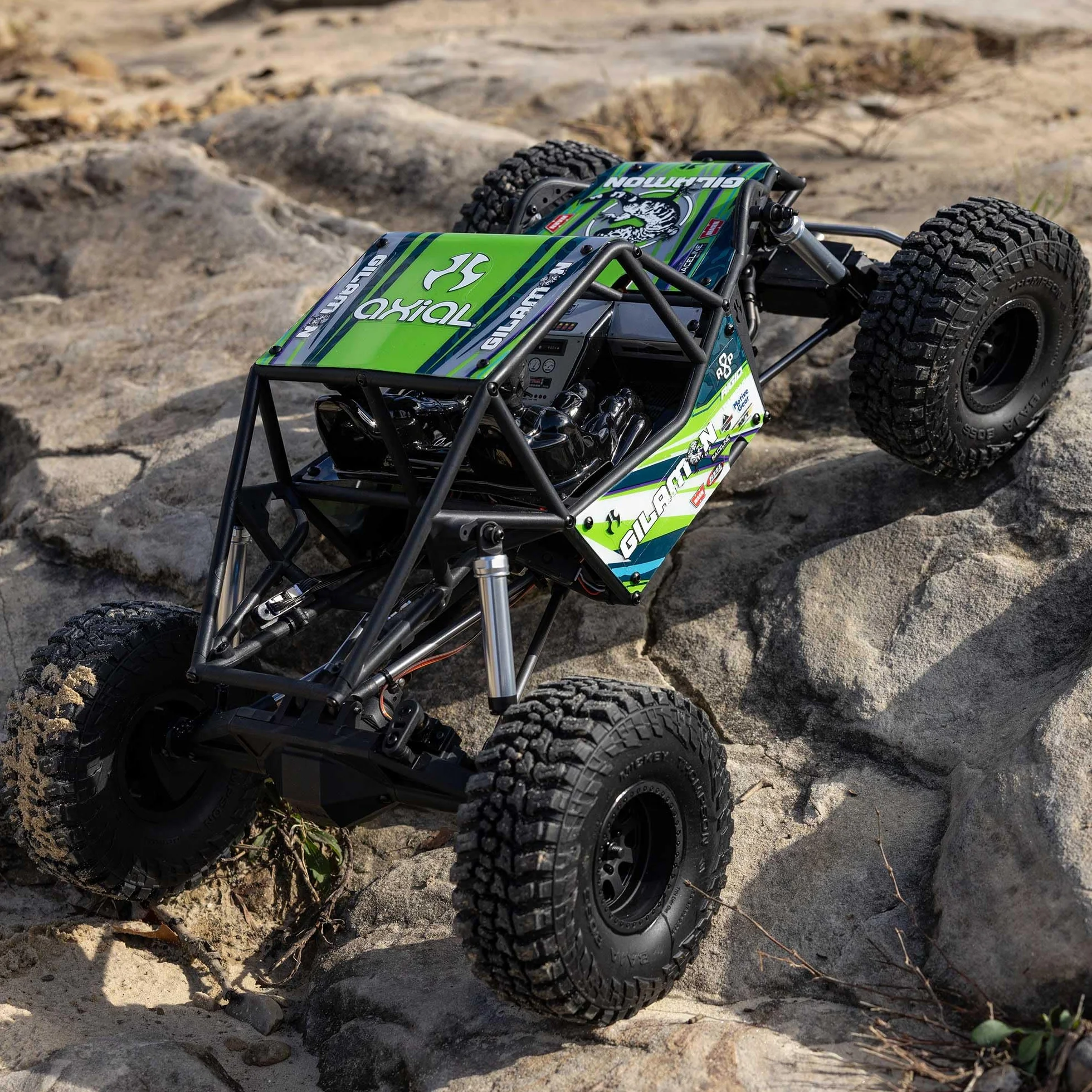 Axial 1:8 AXP8 Gilamon 2.2 4x4 Ready to Run Trail Buggy Rock Crawler, silnik szczotkowy, ASD, bez akumulatora i ładowarki, zielony