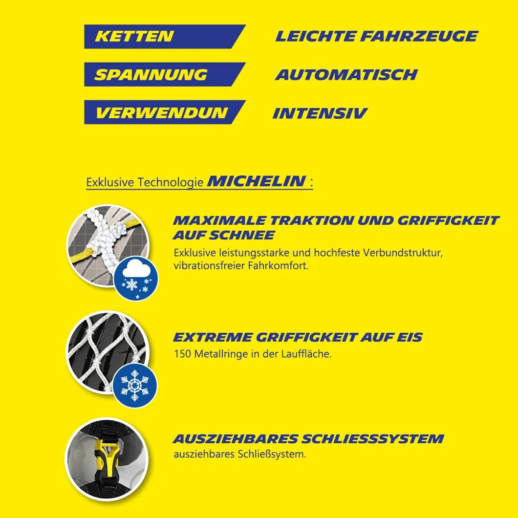 MICHELIN EASY GRIP Limited Kompozytowe łańcuchy śniegowe E16