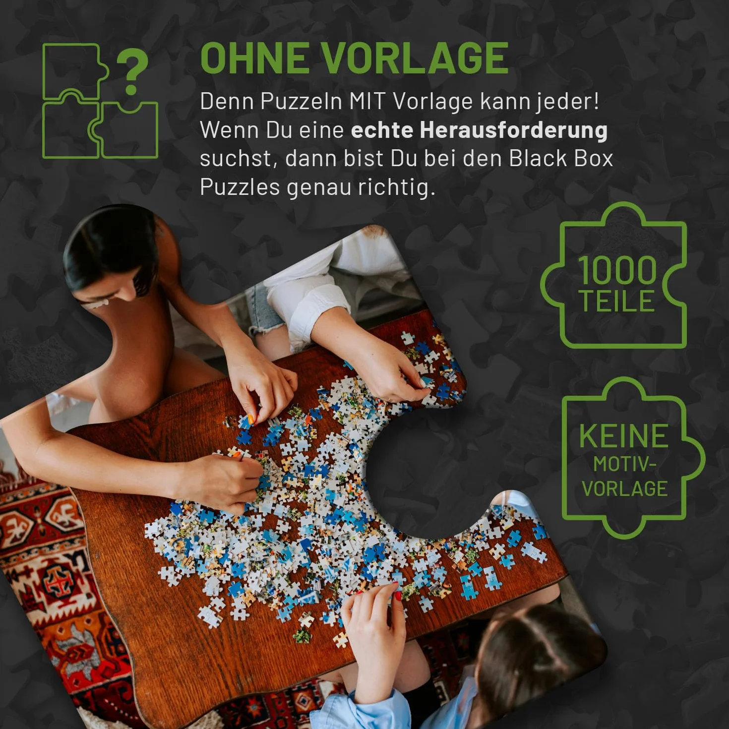 Black Box Puzzle 1000 elementów, czarne pudełko puzzle z motywem niespodzianki bez szablonu, Impossible Puzzle ciężkie dla dorosłych i dzieci od 14 lat, Puzzle Box Krajobraz Edition 2021