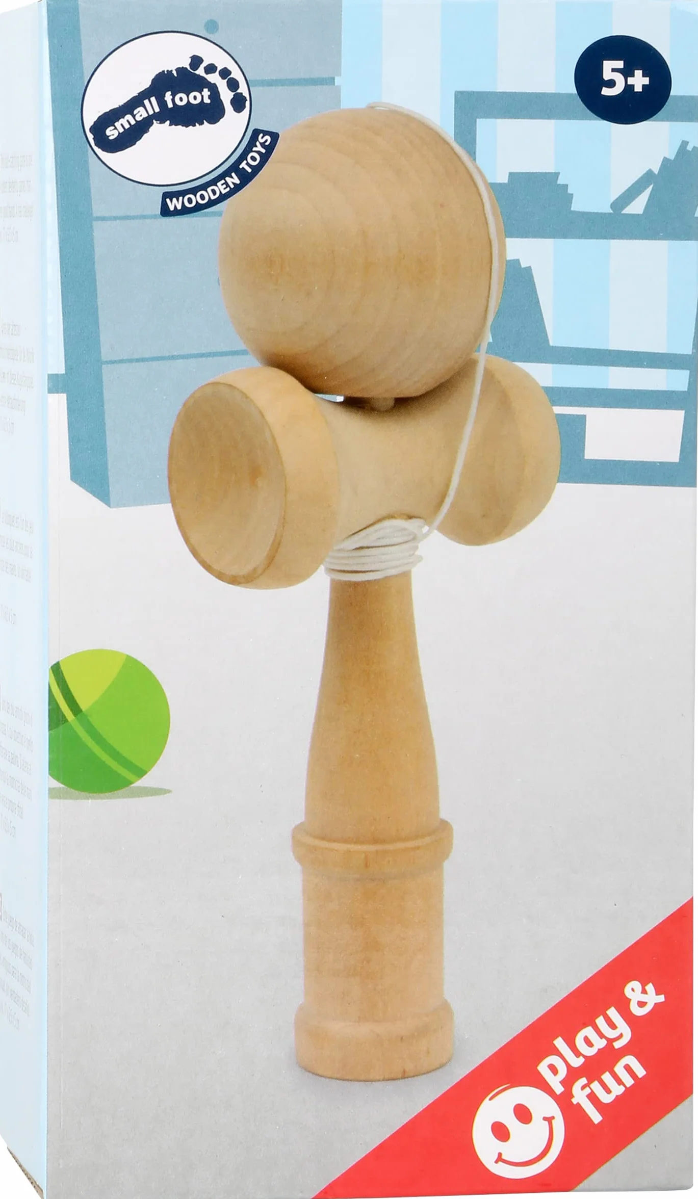 Small Foot Kendama gra w piłkę z drewna, szkoli reakcję, od 5 lat, 3454