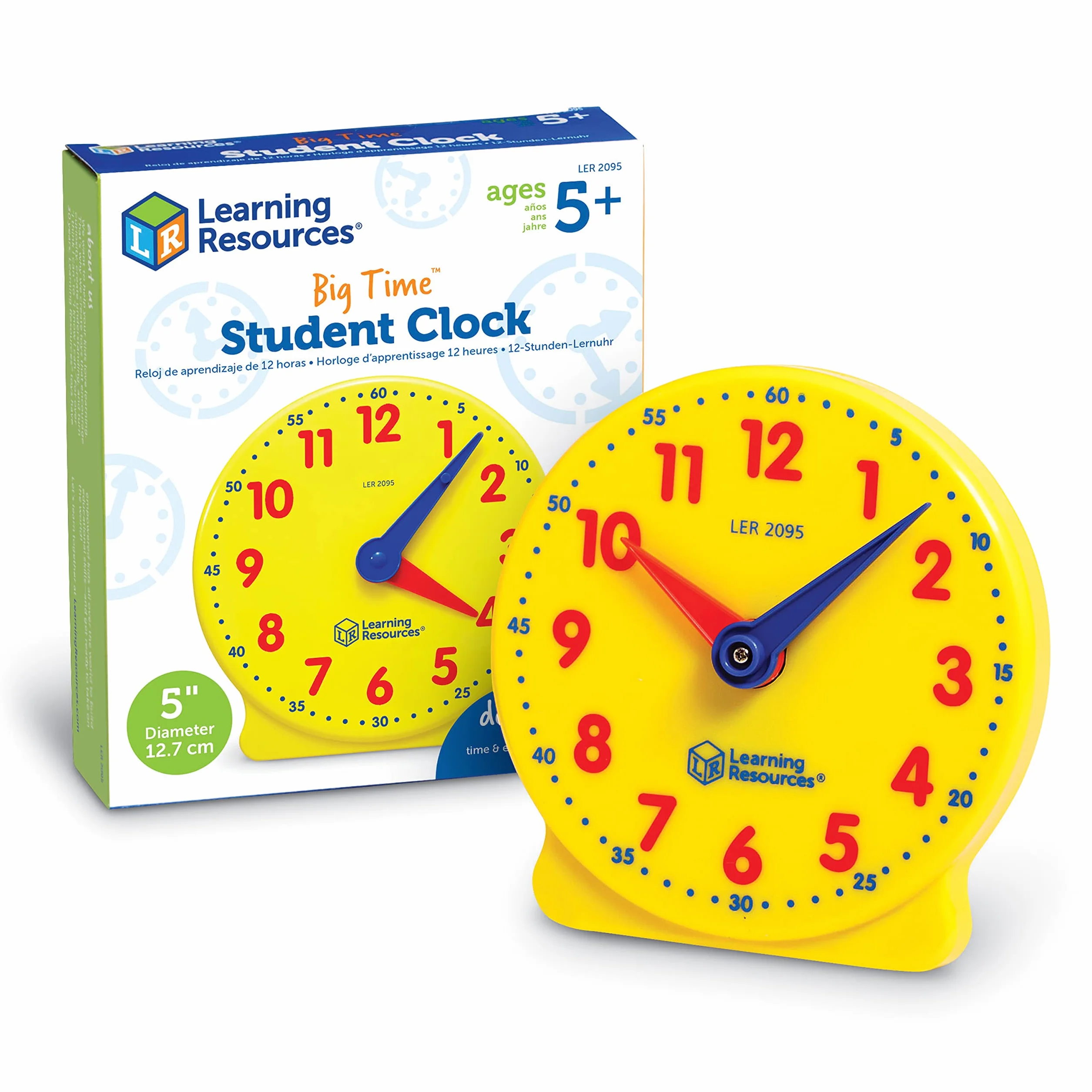Learning Resources Big Time Student Zegar, Nauczanie & Demonstracja Zegar