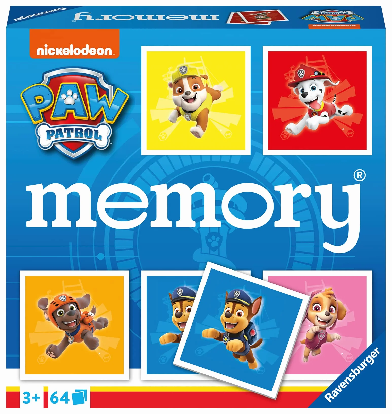Ravensburger Paw Patrol Memory Game - Matching Picture Snap Pairs For Kids Age 3 Years Up - Educational Todder Toy