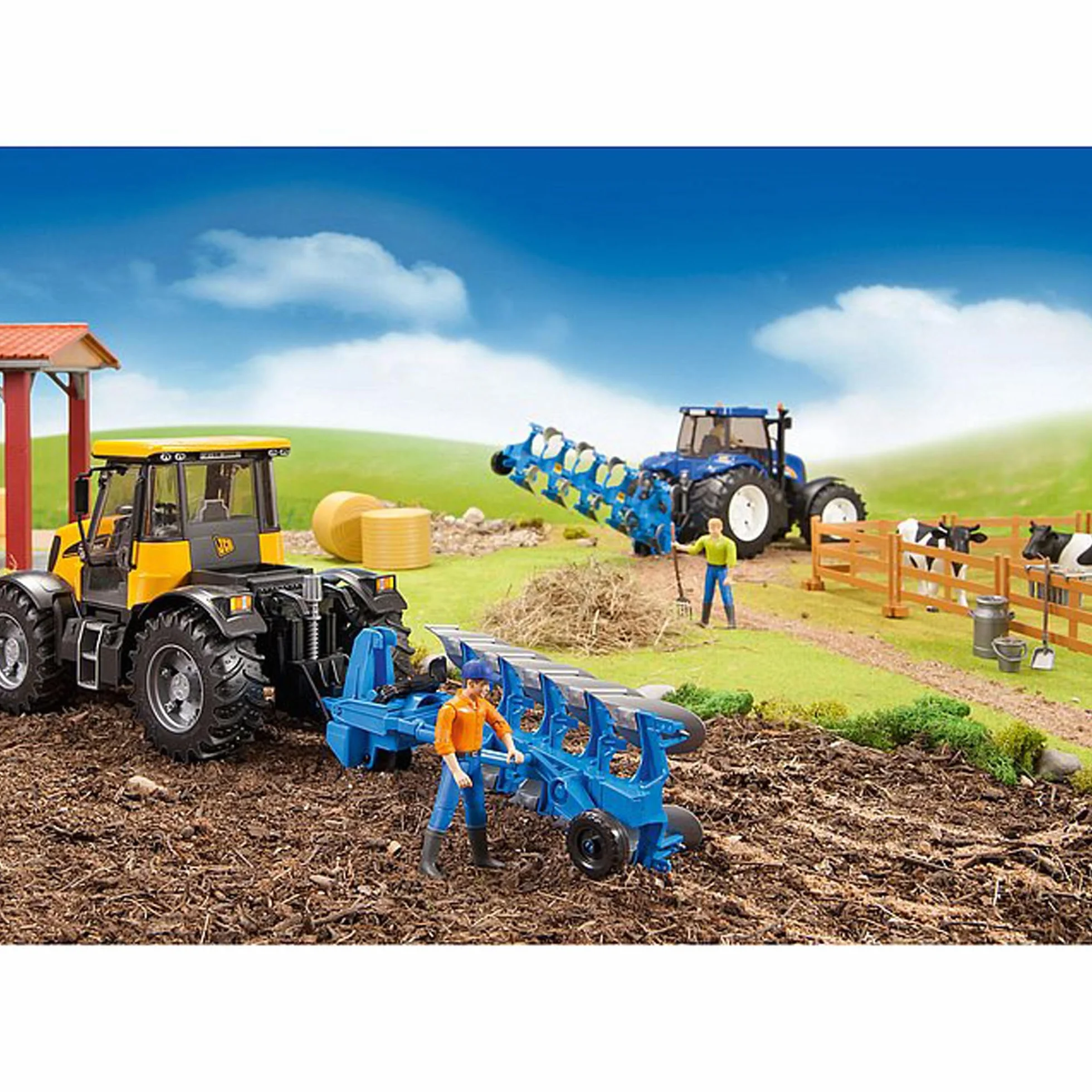 bruder 02331 - Pług odwracalny - 1:16 Akcesoria, Ciągnik, Pług, Przyczepa, Farma, Rolnictwo, Zabawki