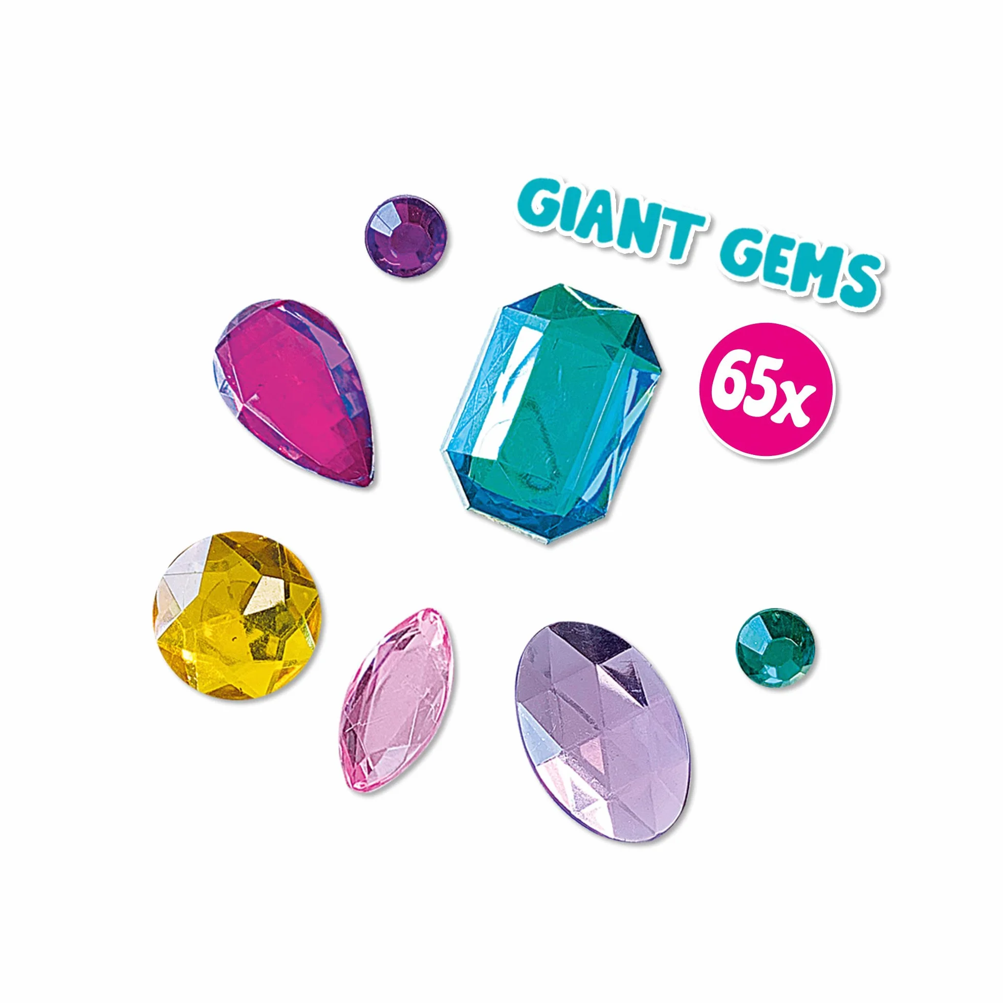 SES Creative 14027 - gigantyczna mozaika diamentowa z kamieniem szlachetnym, naklejki diamentowe, pięknie ilustrowane karty, diamenty w różnych kształtach i kolorach, różowy