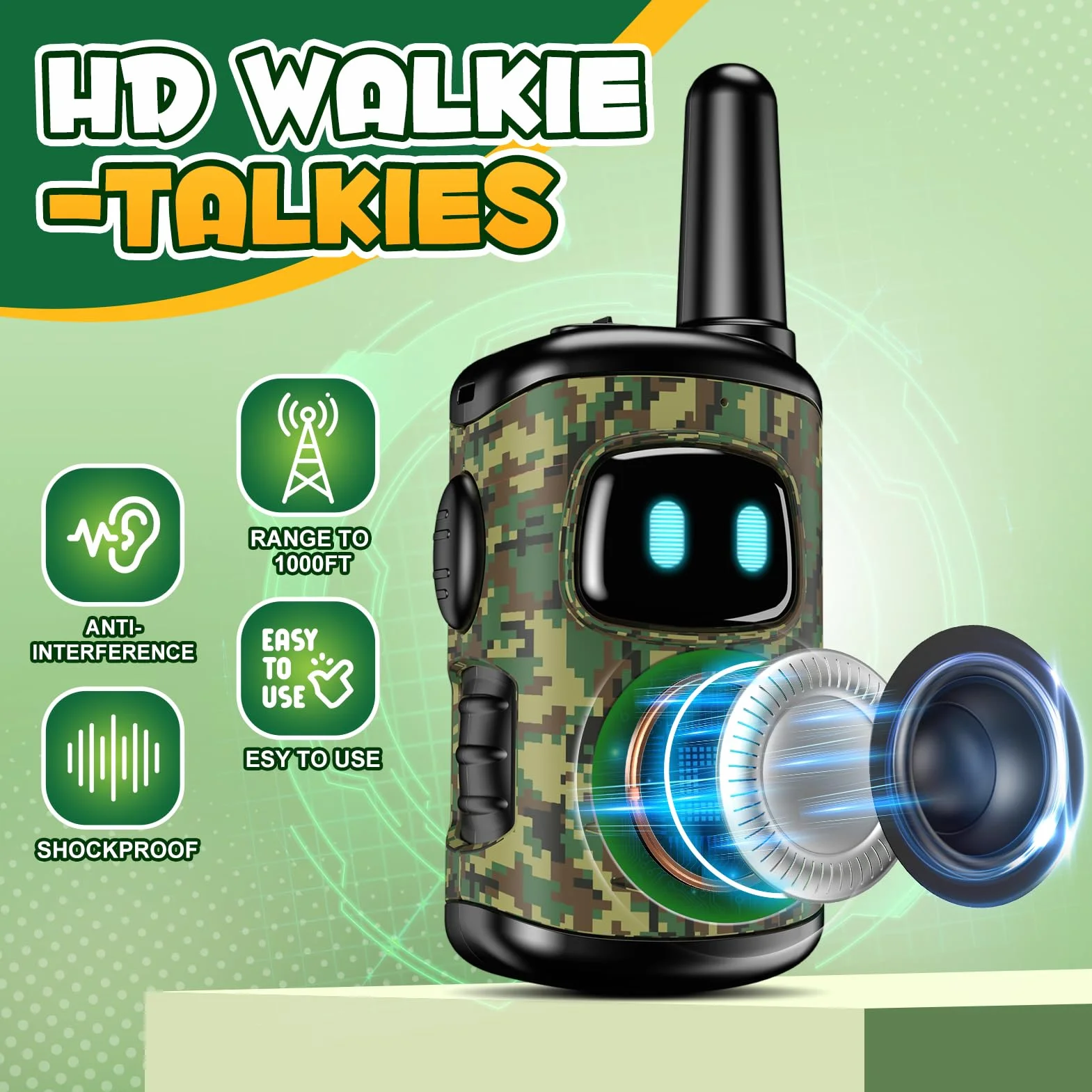 Dislocati Kinder Outdoor Spielzeug ab 3-9 Jahre Junge, Walkie Talkie Kinder Geschenke für 3-9 Jährige Jungen Mädchen Fernglas Kinder Garten Spielzeug Draußen Outdoor Spiele Entdecker Set für Kinder