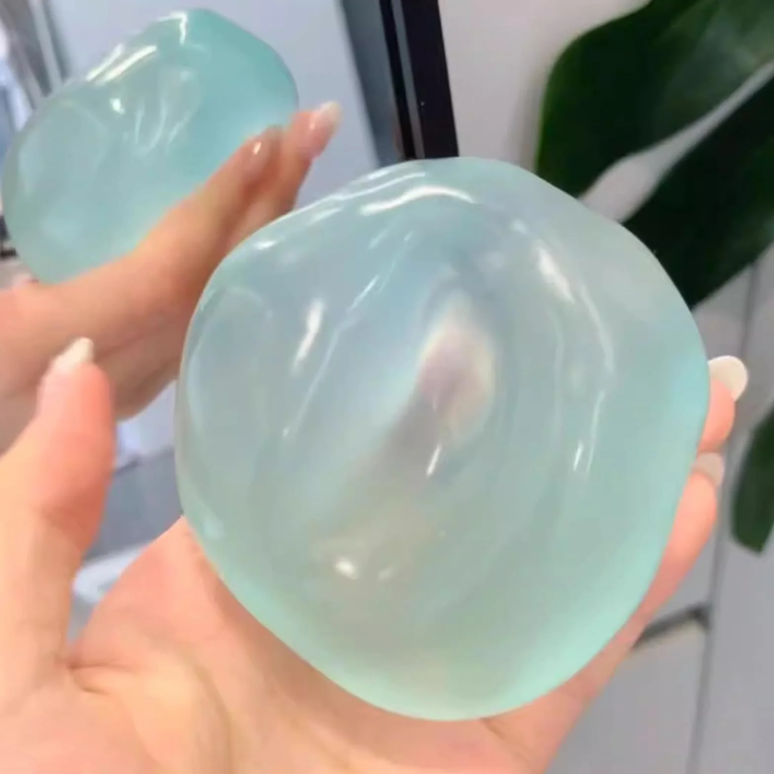 Kulka do squishies z oleju kokosowego, 6 cm, ręcznie wykonana, wyciskana piasek, kleista, nieprzylepna, wielokrotnego użytku, idealna do pracy, nauki, podróży