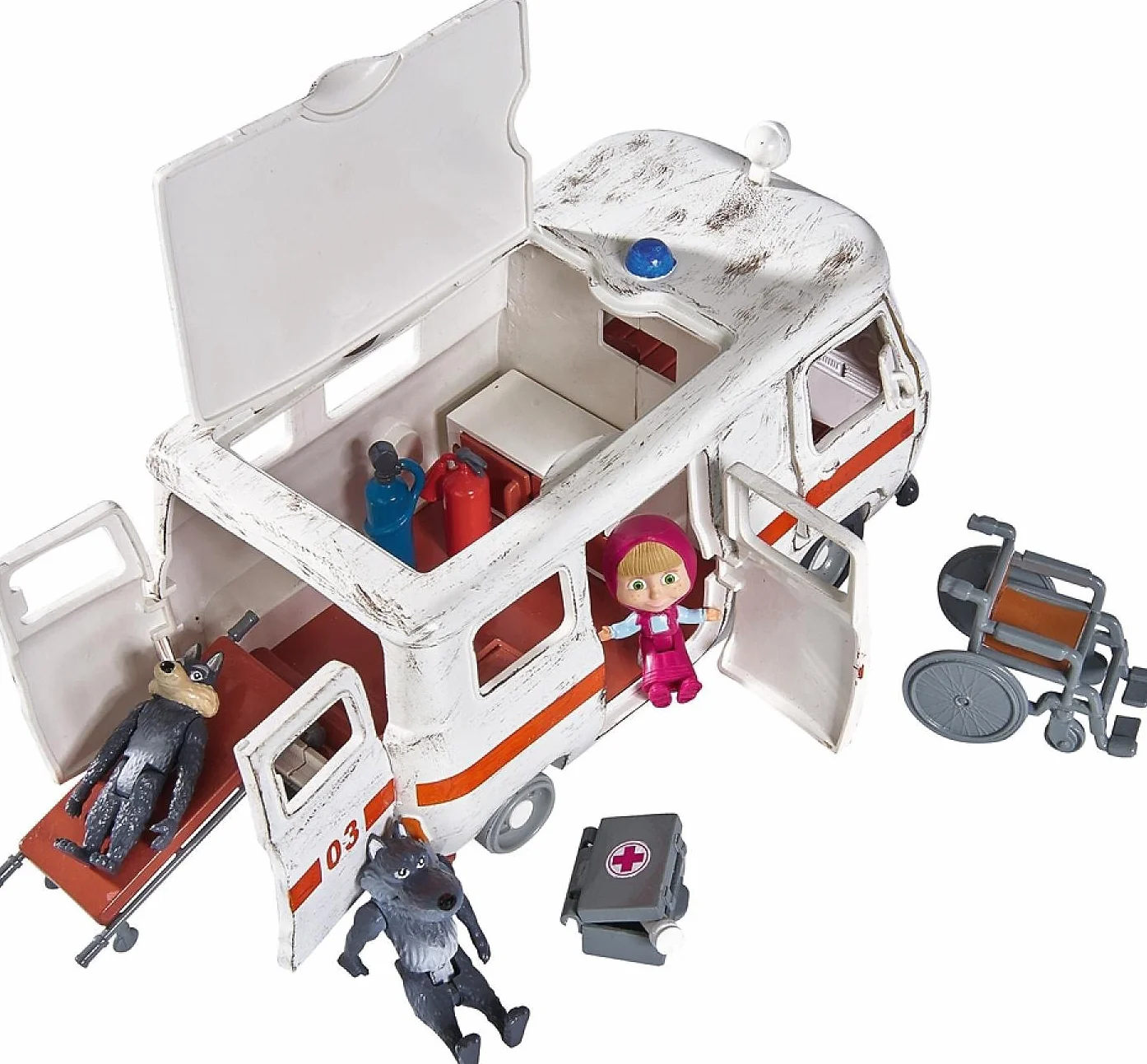 Simba 109309863 Masza i Niedźwiedź Zestaw ambulans