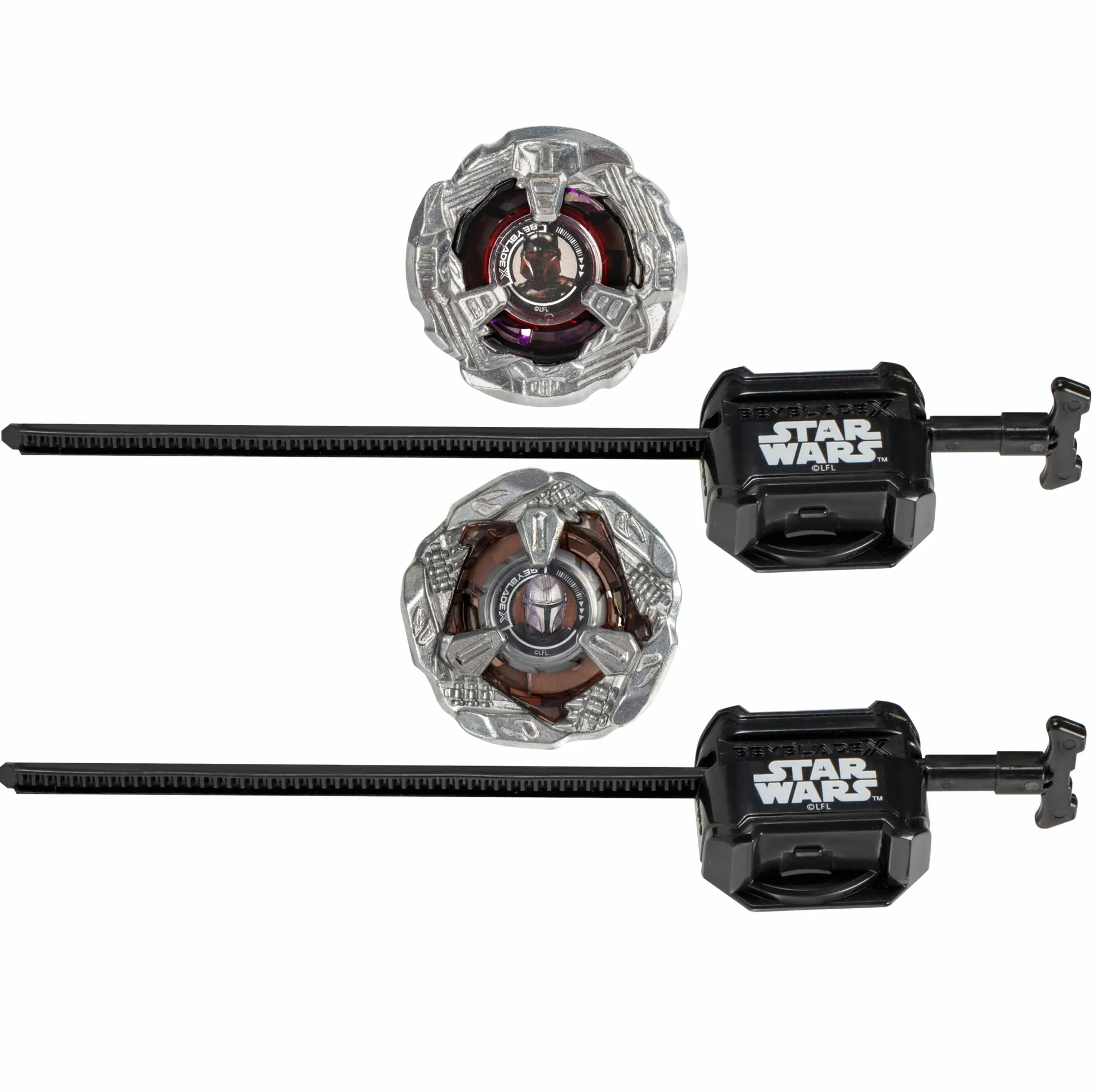 Wielopak Beyblade X i Gwiezdne wojny Collab The Mandalorian 3-60F kontra Moff Gideon 3-80N