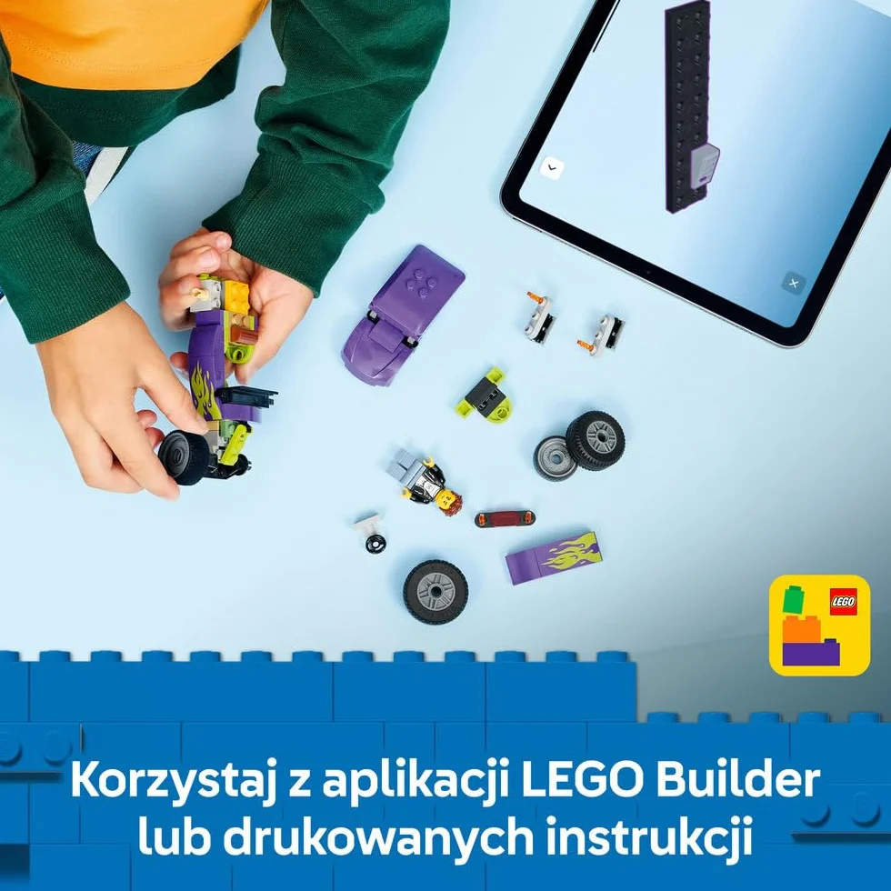 LEGO City Hot Rod, samochód wyścigowy, zabawka dla dzieci od 5 lat, wyścigówka i minifigurka kierowcy, pomysł na prezent dla 5-latka na urodziny, klocki dla chłopca i upominek dla dziewczynki 60485