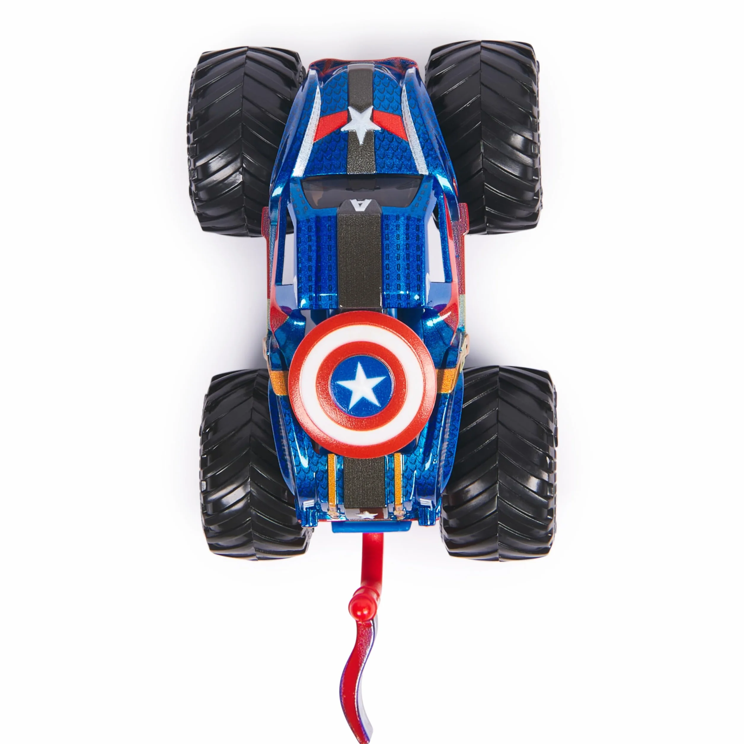 Monster Jam Marvel - 1 Vehicle Die-CAST 1:64 Marvel - 1 Autentyczny pojazd Monster Truck Oficjalny pokaz kolekcjonerski w skali 1:64 - Zabawka dla dzieci 3 lata i więcej - model losowy