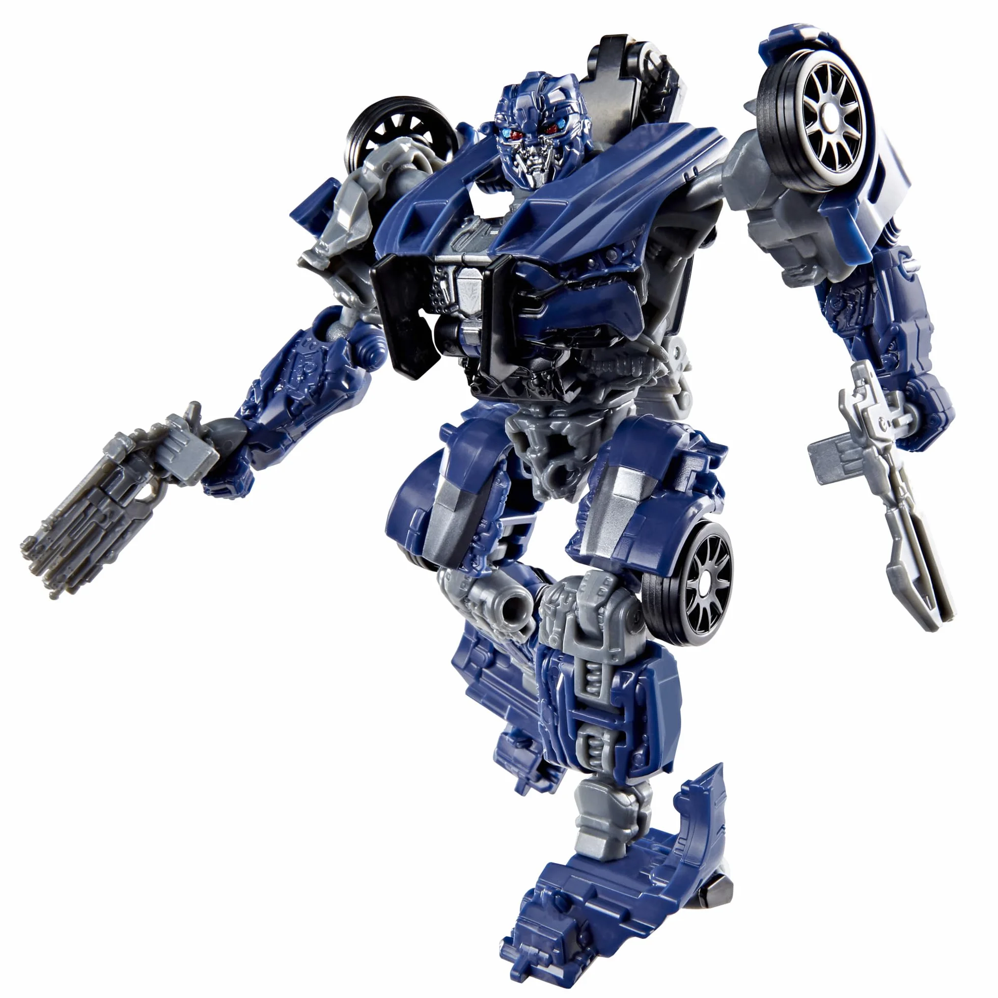 Barricade klasy Deluxe z kolekcji Transformers Studio Series z filmu ""Transformers: Ostatni rycerz"", 11-centymetrowa przekształcająca się figurka, zabawkowe roboty dla dzieci w wieku od 8 lat