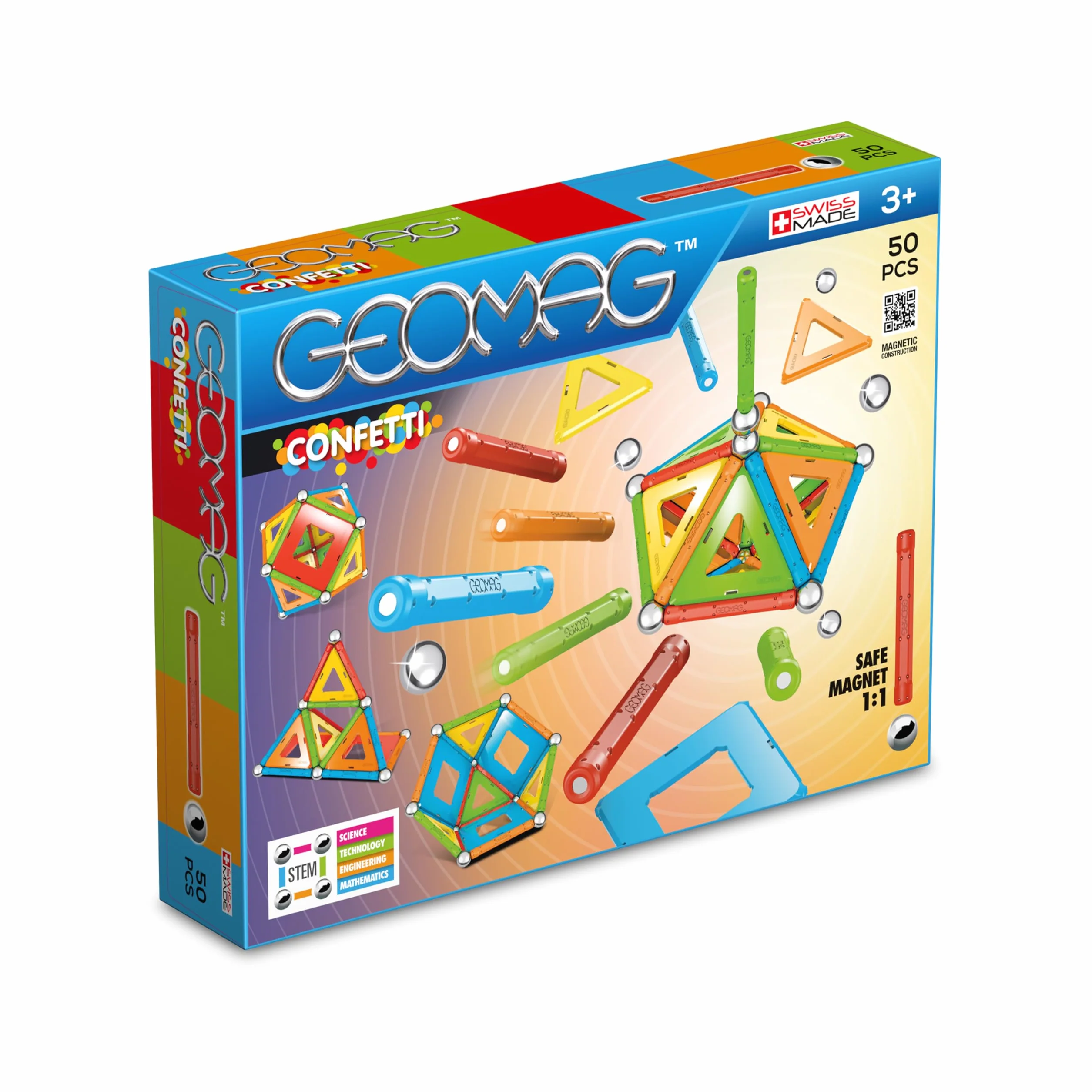 Geomag 00352 Confetti 50-częściowy zestaw