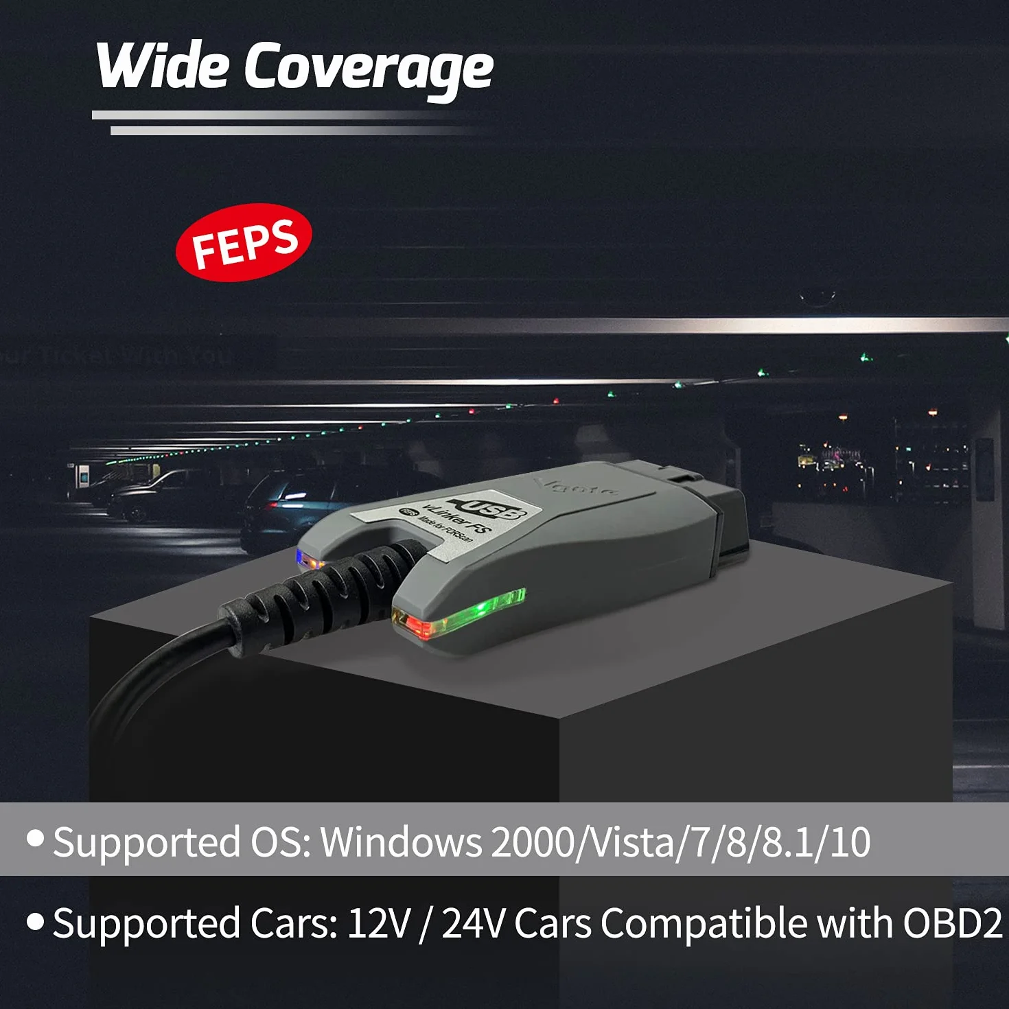 Adapter USB Vgate vLinker FS OBD2 do automatycznego przełącznika for-Scan HS/MS-CAN | HS/MS-CAN, automatyczny przełącznik
