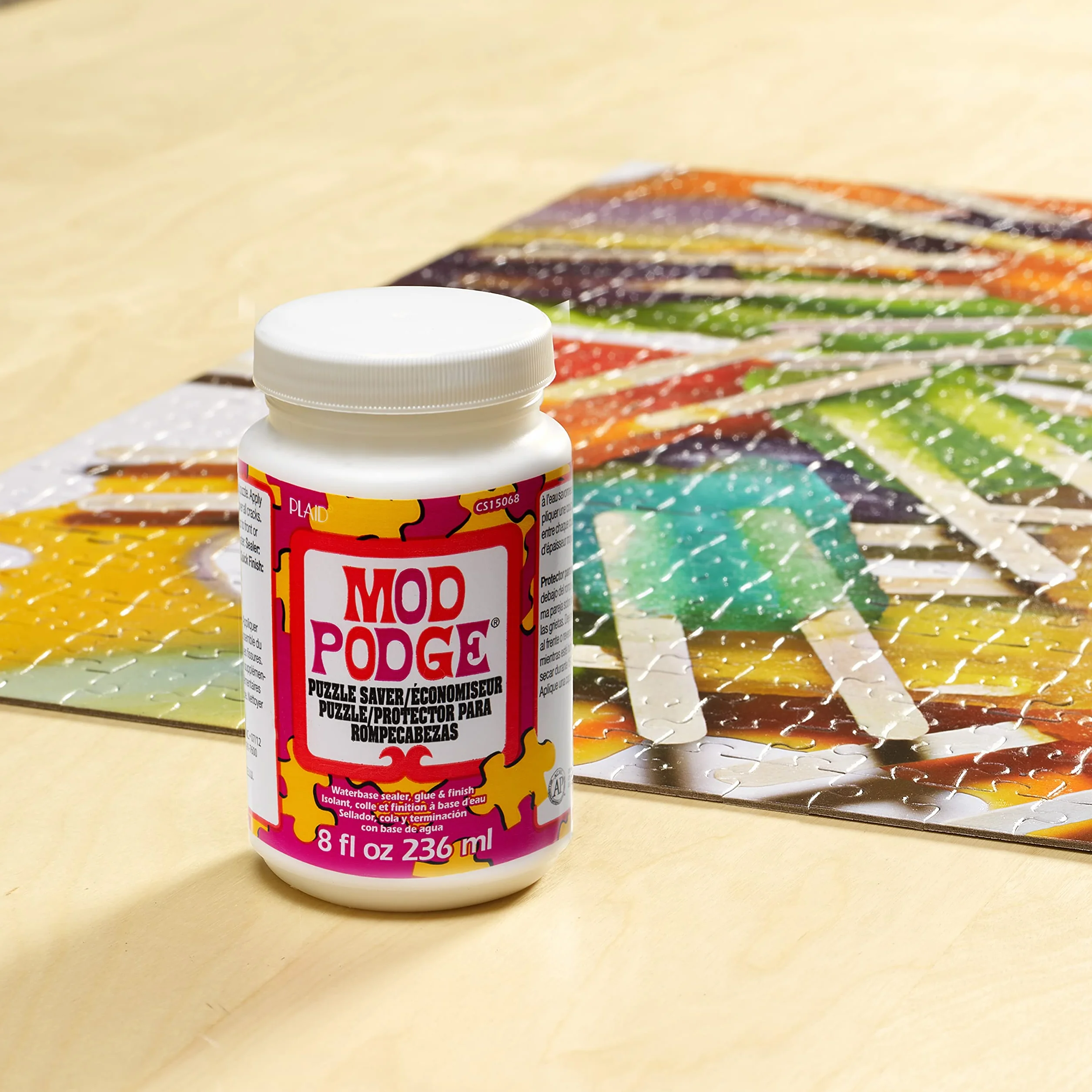 Mod Podge Puzzle Saver, syntetyczny materiał, biały, 10,8 x 6,4 x 6,4 cm, 236