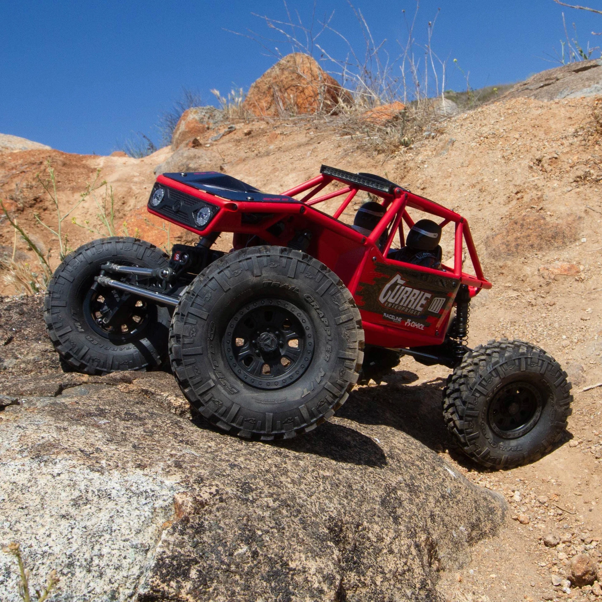 Axial Capra 1.9 4WS Unlimited Trail Buggy RTR, czerwony, wielokolorowy, AXI03022