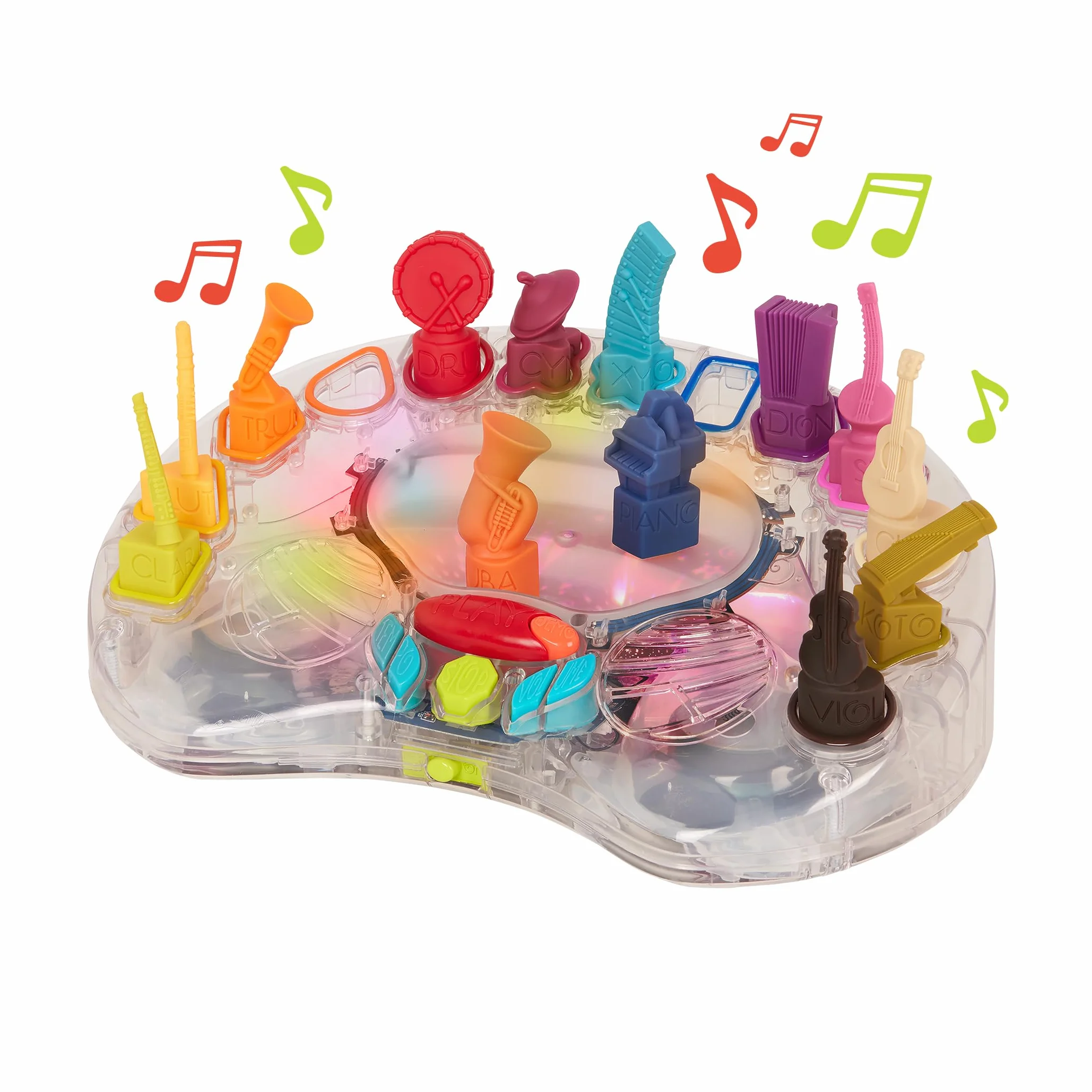 B. Toys BX1120KC1Z B. Orkiestra symfoniczna 13 instrumentów dla klasycznych niemowląt i małych dzieci - interaktywne zabawki muzyczne dla dzieci ze światłami i 15 piosenkami, nylon/A
