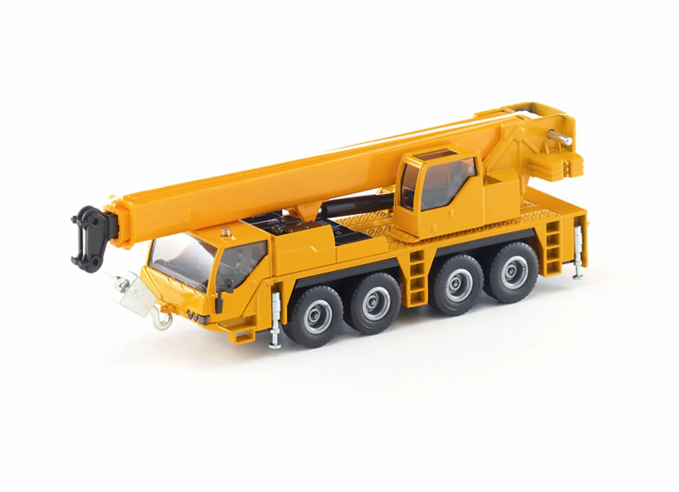 Siku 2110, Ciężarówka z dźwigiem, 1:55, Metal,Tworzywo sztuczne, Żółty, Wysięgnik teleskopowy