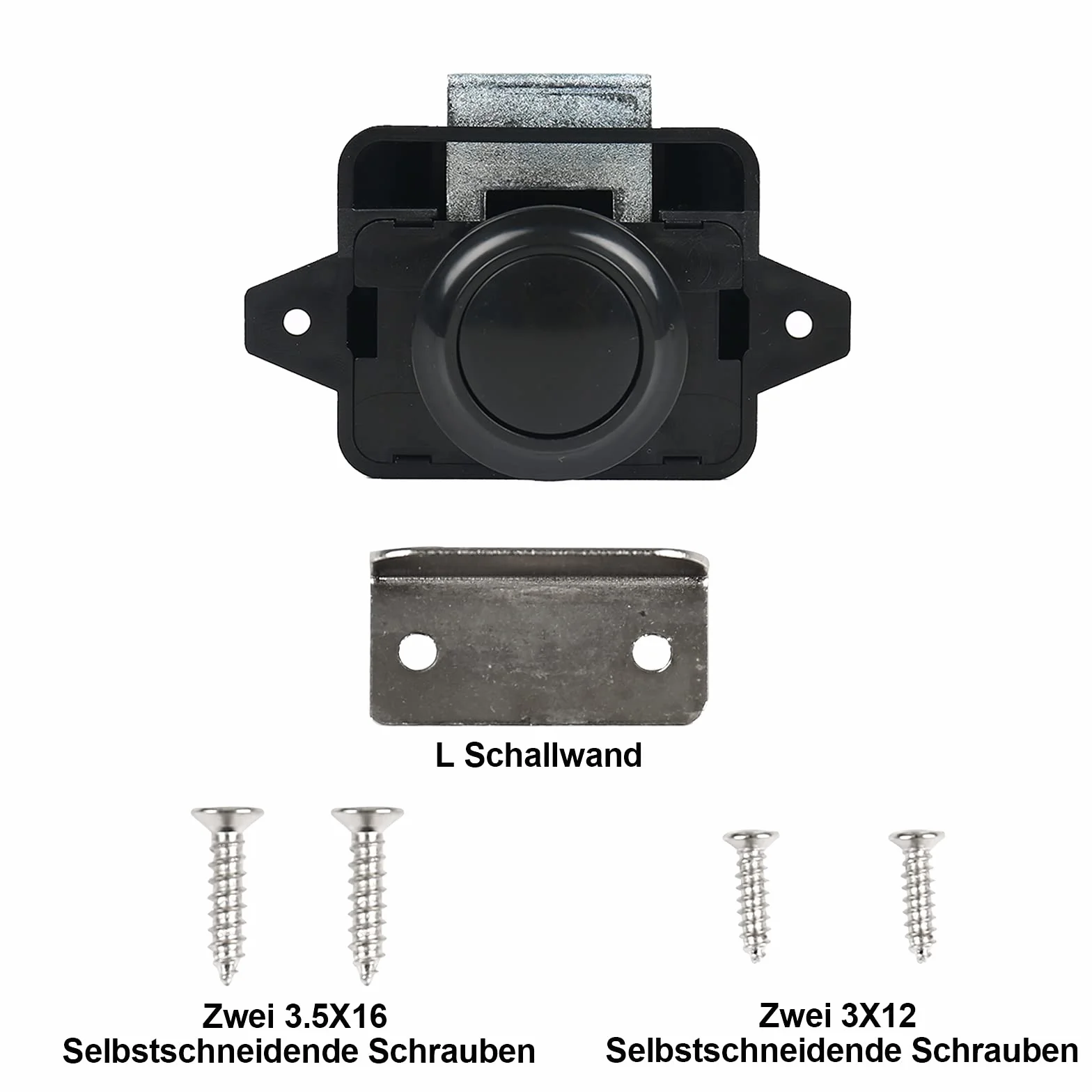 10 sztuk zatrzasków, zatrzaski do drzwi do przyczep kempingowych, zamki do drzwi szafy, zamki do mebli, zamek Catch Lock do przyczepy, kampera, kolor czarny