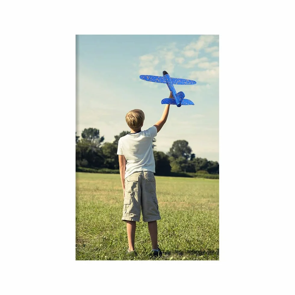 PARENCE.- Wyrzutnia styropianu Samolot - Ręczna paralotnia, Zabawka, Outdoor - Model Aeronaut, 36x37cm