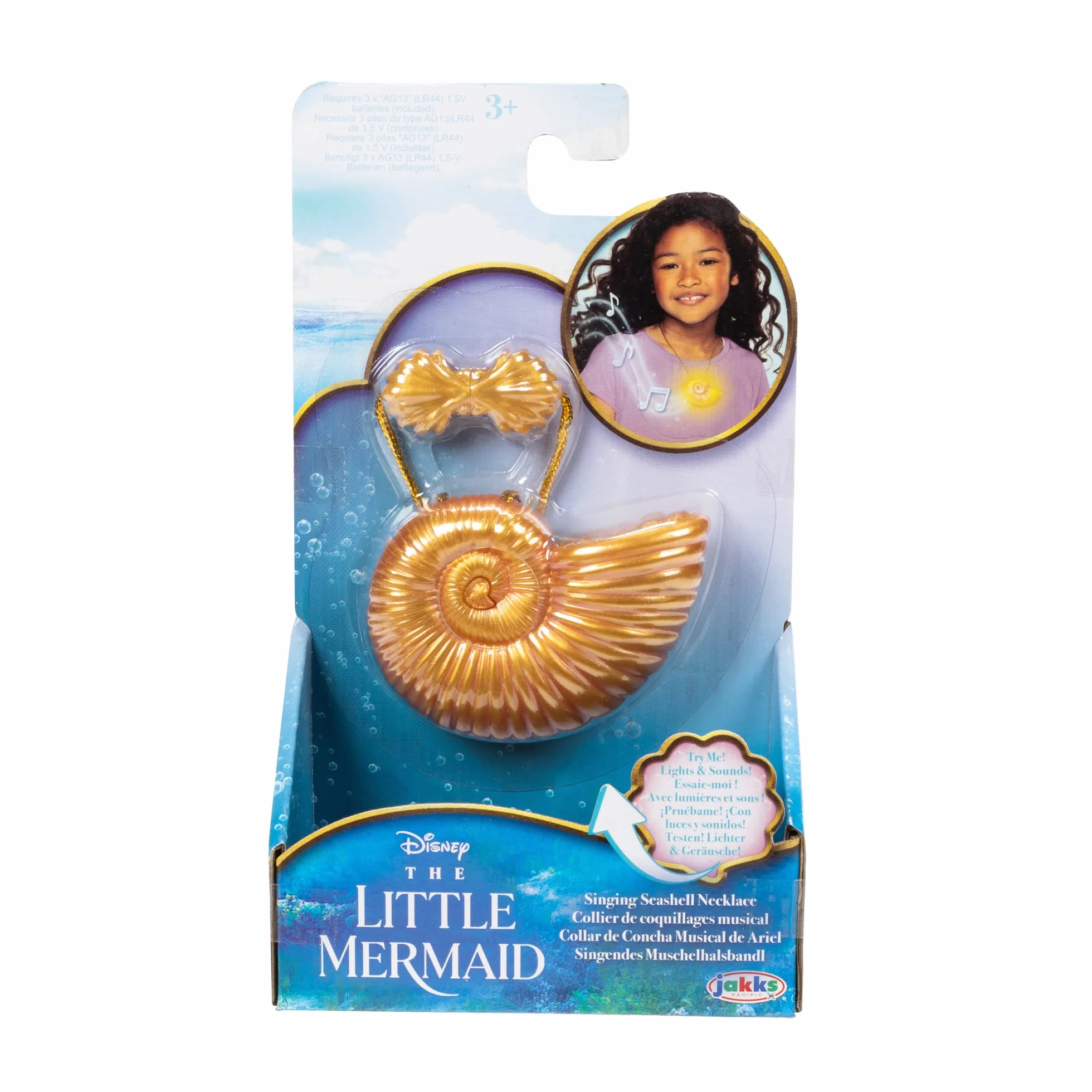 Jakks Pacific Disney Ariel Mała Syrenka, Naszyjnik z Muszelek Ariel Ze Światełkami