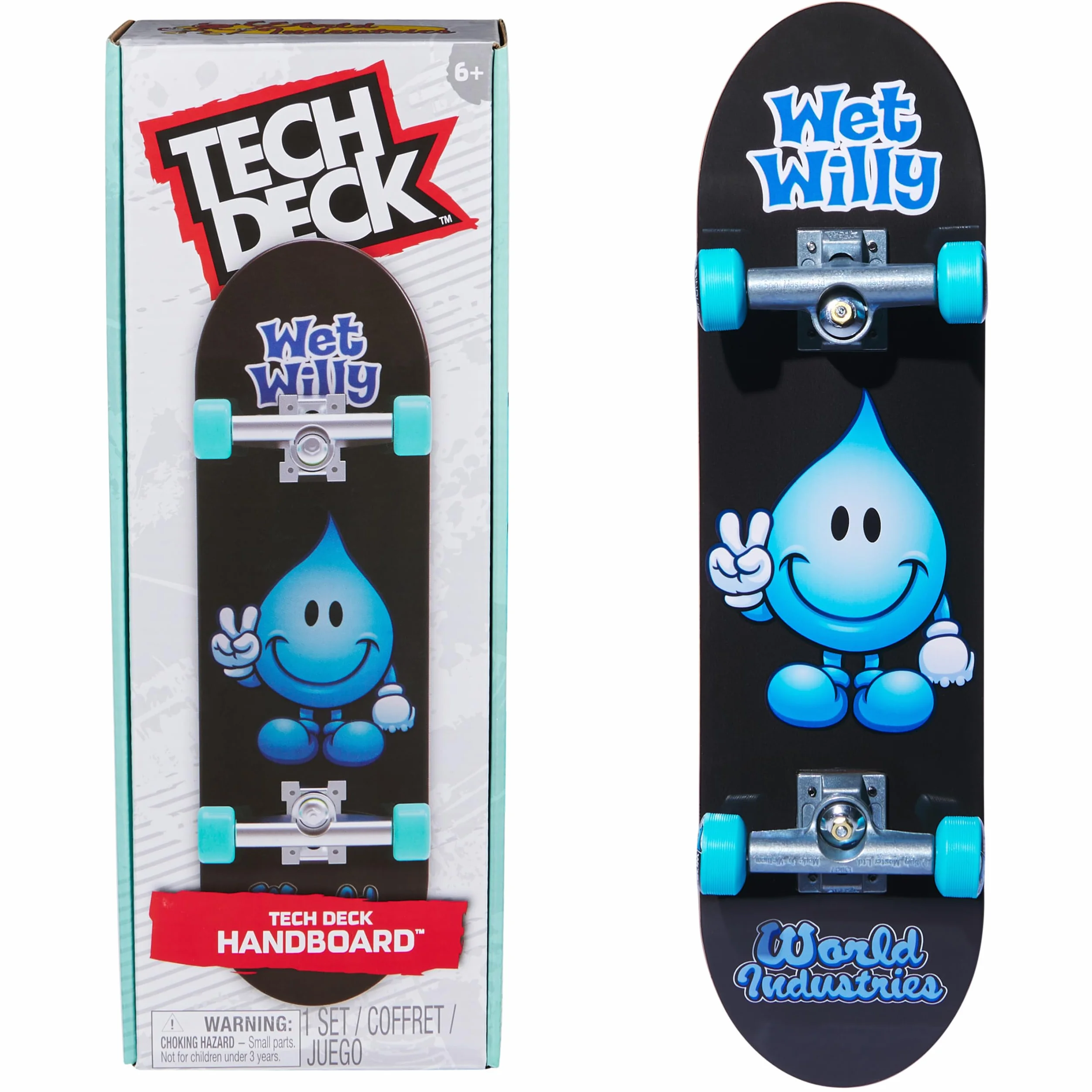 TECH DECK, World Industries Handboard; autentyczne mini deskorolki, zabawki dla dzieci dla chłopców i dziewcząt, od 6 lat (tylko do użytku ręcznego)