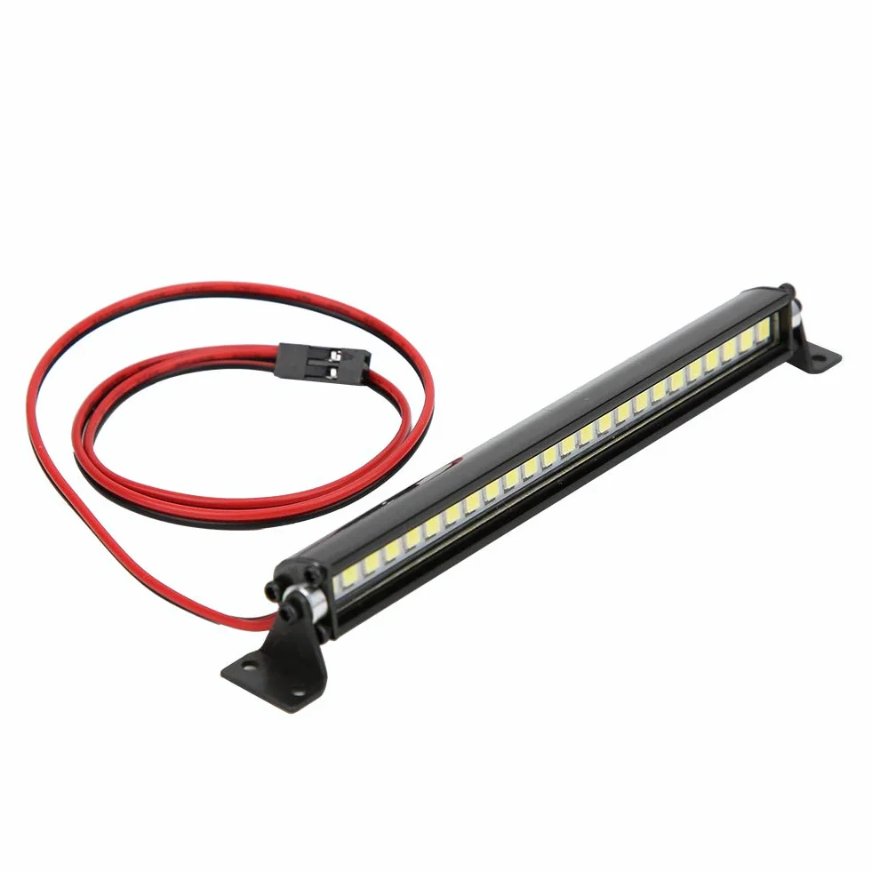 Listwa świetlna Rc Rc światła Samochodowe Metal + Plastik Czarny 24 Oświetlenie Dachowe Led Bar Lampa Dachowa Dekoracja Akcesoria Rc Pasujące do Samochodu Scx10 1 10 4Wd