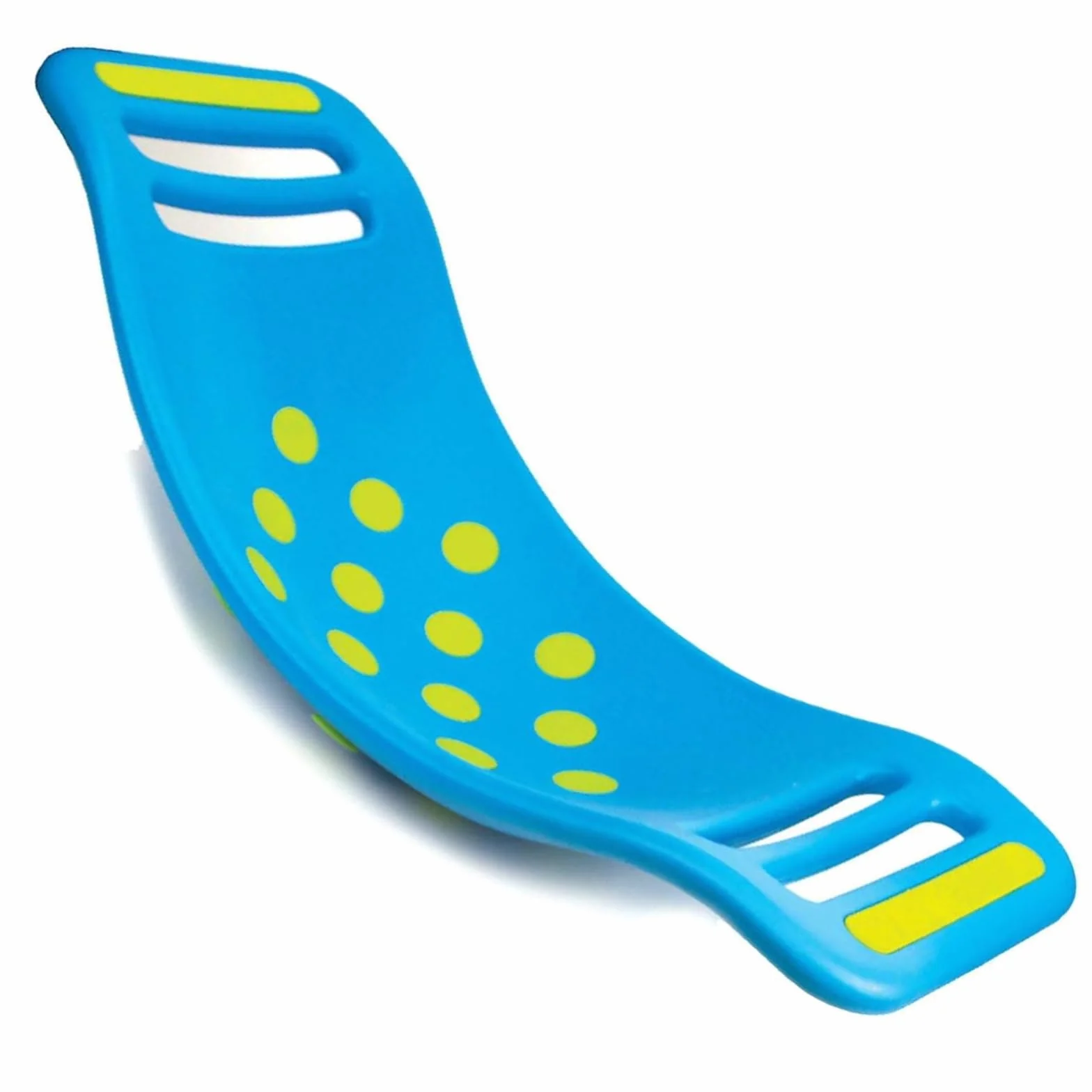 Fat Brain Toys Fat Brain Teeter Popper Blue, Wobble Balance Board, Tablica balansowa z wyskakującymi dźwiękami, zabawka przedszkolna dla dzieci, deska do skakania, rozwój umiejętności motorycznych brutto, tablica równoważąca dla dzieci w wieku 3 lat +