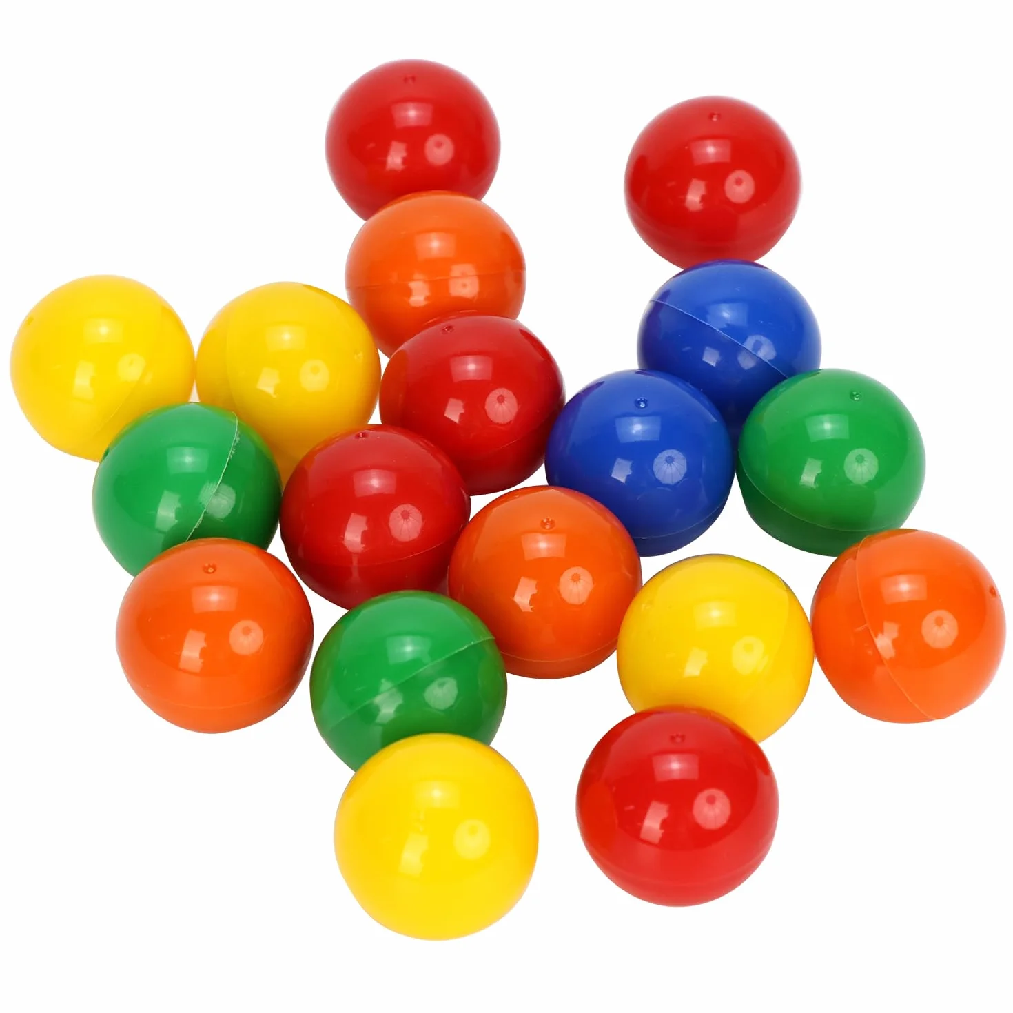 QWORK® 50 szt. wydrążonych piłek loteryjnych 3 cm 5 kolorów małe kulki do napełniania na upominki imprezowe