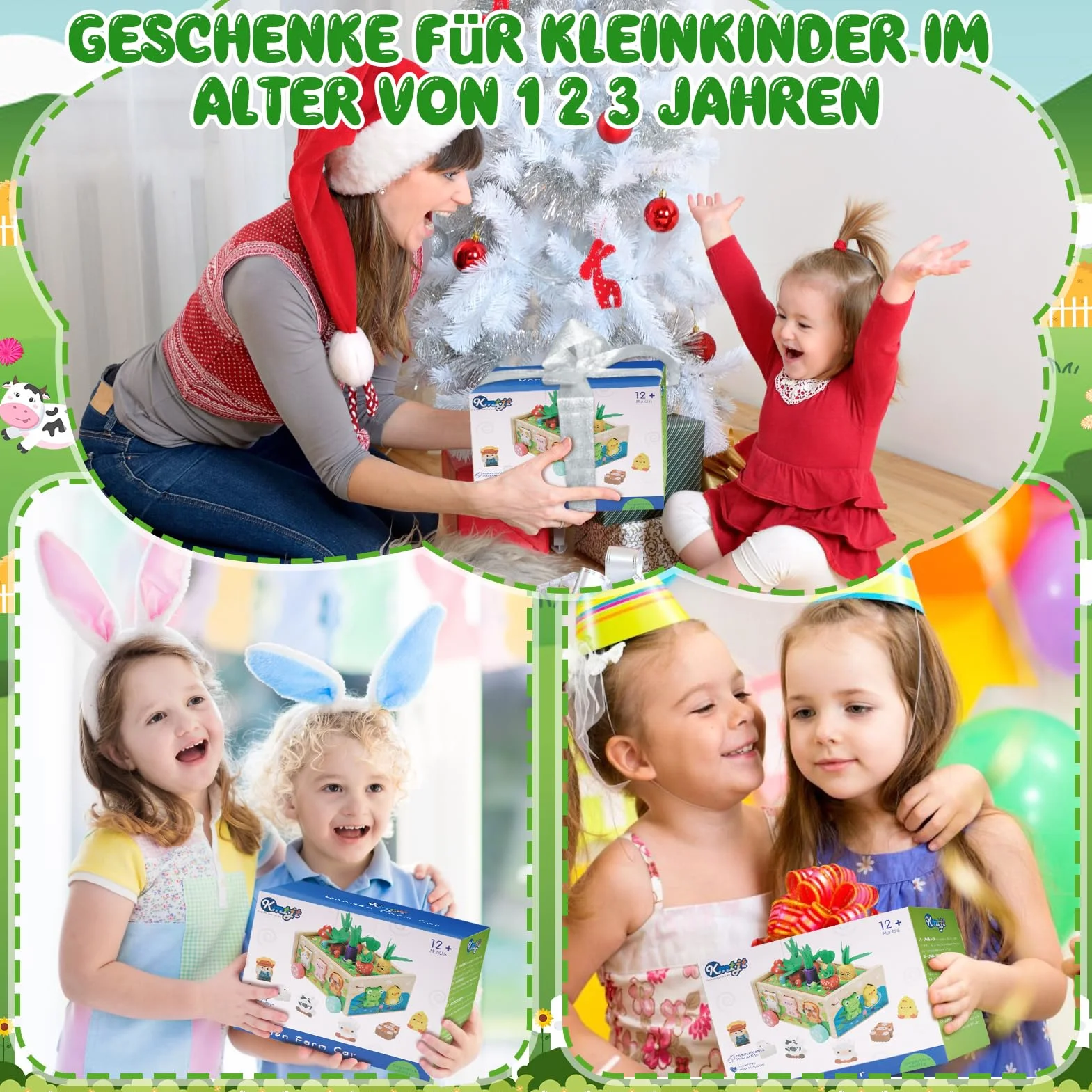 Montessori zabawka dla dzieci w wieku od 1, 2, 3 lat, drewniana zabawka z kartą 7 w 1, zabawka motoryczna z drewna, dla dzieci, marchewek, zabawek, prezent Montessori dla dziewcząt i chłopców