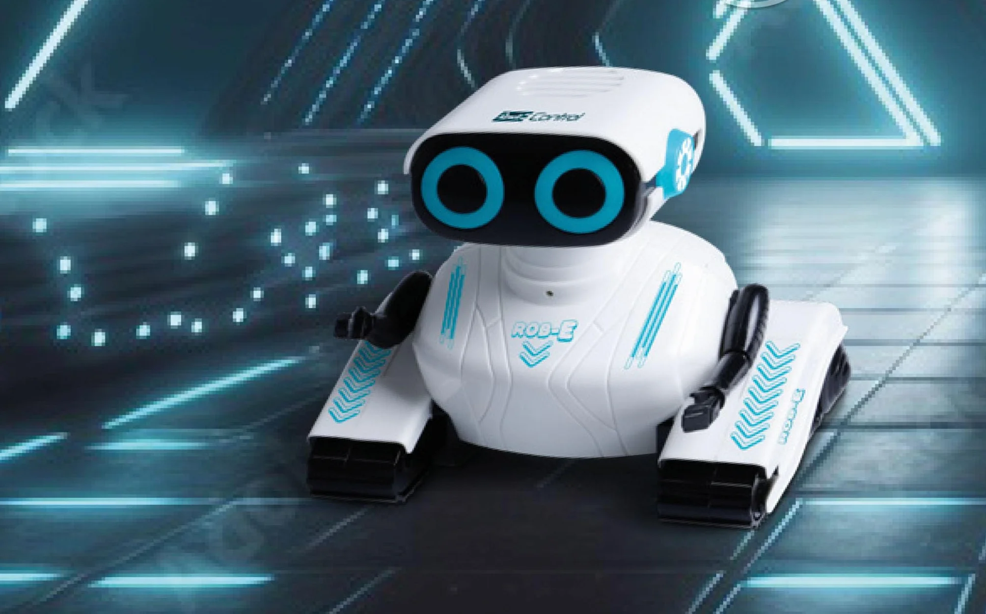 Revell Control 24702 RC Robot Rob-E I Programowalne funkcje I Światła LED i dźwięki I z precyzyjną kontrolą podczerwieni I 37 cm długości