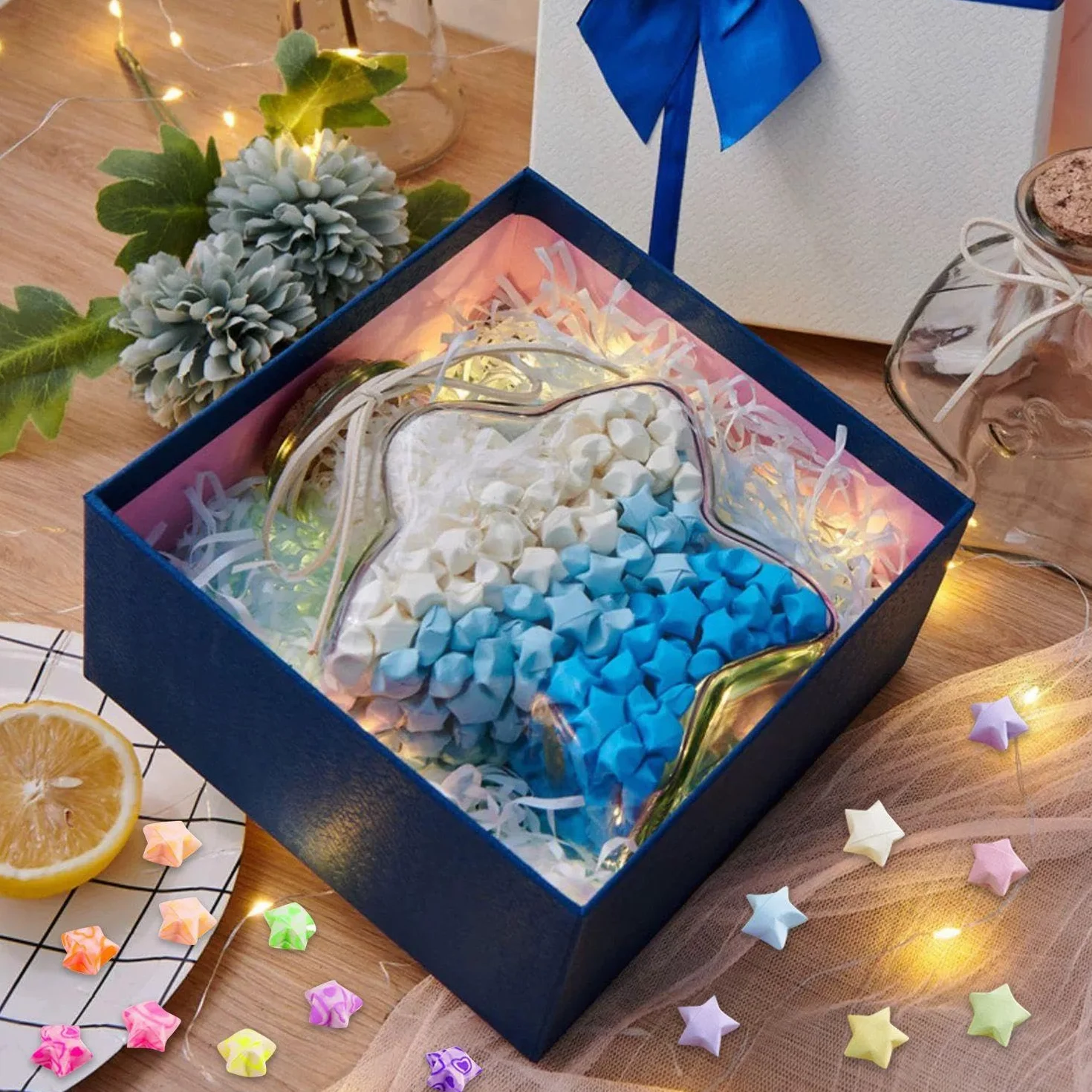 Origami 750 pałeczek, papier rzemieślniczy DIY, kreatywna sztuka
