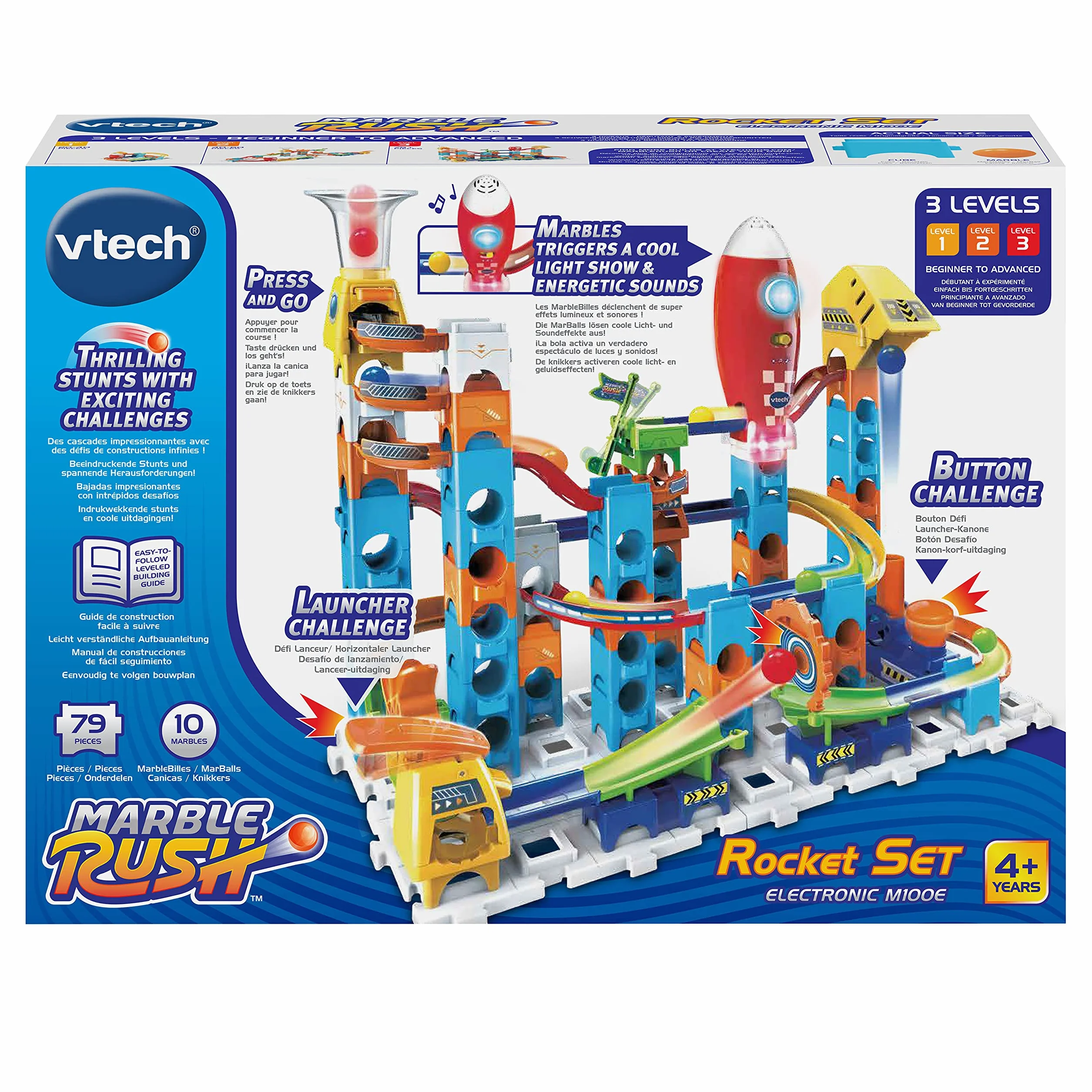 Vtech Marble Rush - Rocket Set M100 E Zabawka, Wielokolorowy, Od 4 lat