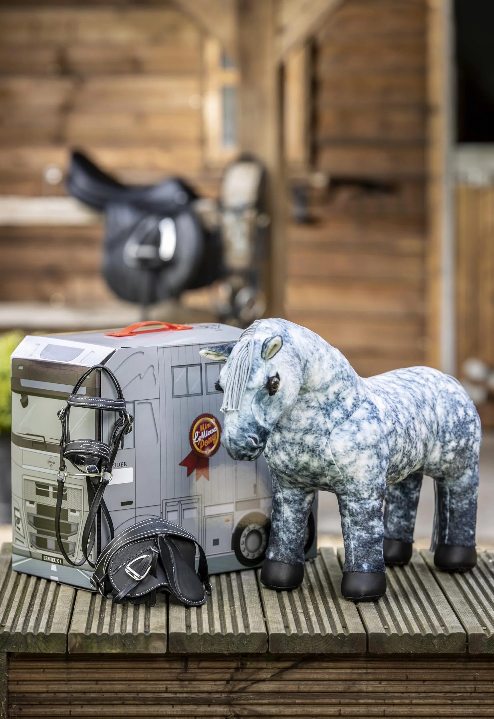 LeMieux Toy Pony Sam dla dzieci - szary - miękki płaszcz - elastyczny - odpowiedni dla dzieci w wieku od 3 lat